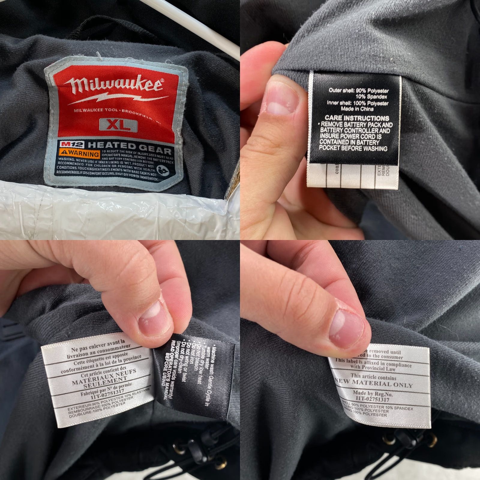 Vintage VINTAGE Milwaukee M12 Heated Gear Mens XL Black Jacket Coat Work Softshell Outerwear Size US XL / EU 56 / 4 - 9 Thumbnail