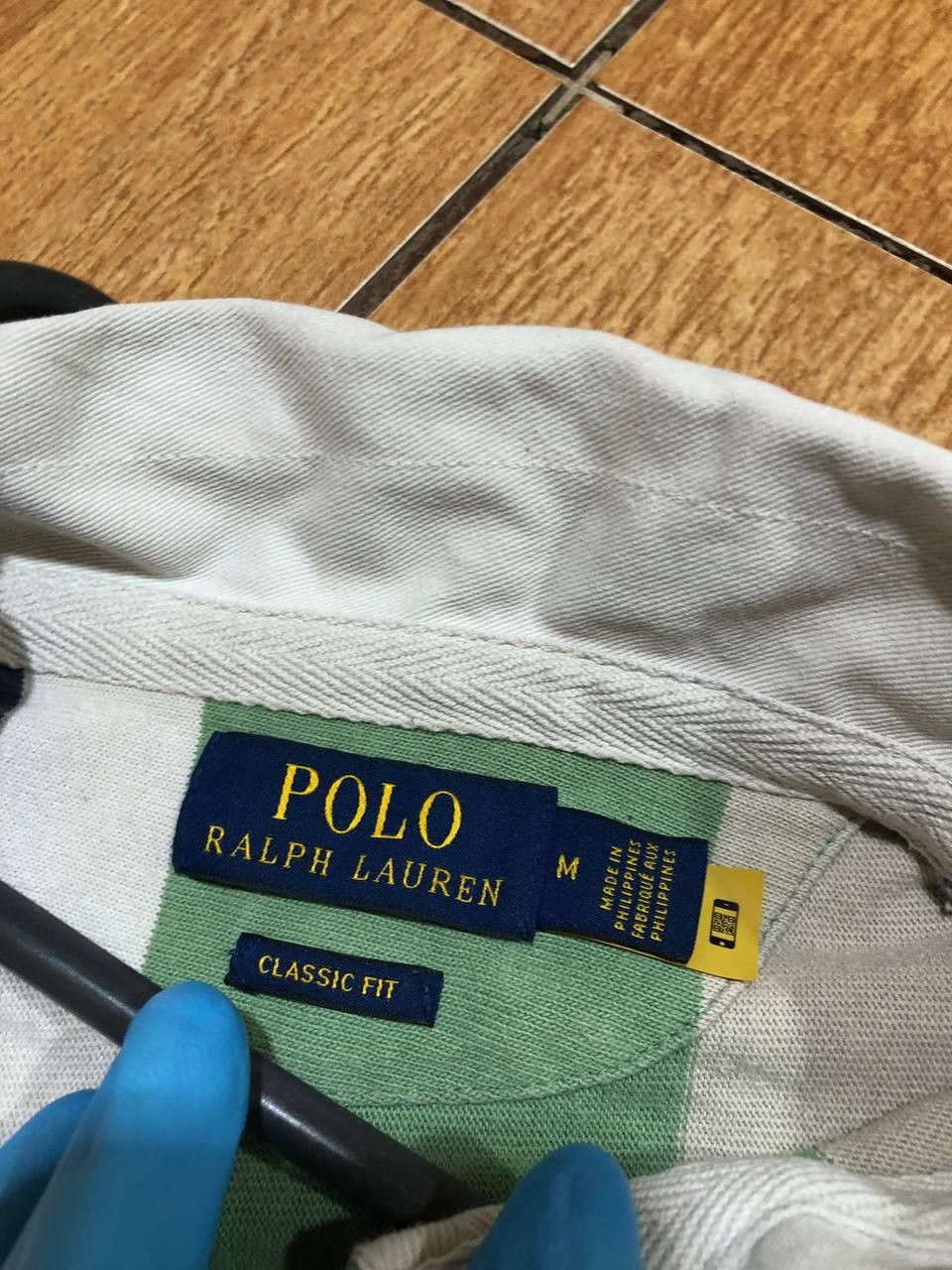 Polo Ralph Lauren Polo Ralph Lauren Exclusive Cropped Long Sleeve Polo Stripe Size US M / EU 48-50 / 2 - 2 Thumbnail