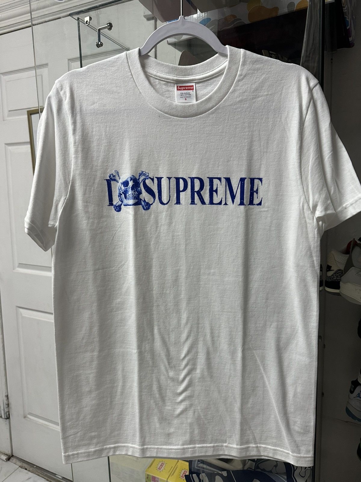 Supreme Supreme ‘Skull Tee’ (White/Blue) Size US S / EU 44-46 / 1 - 1 Thumbnail