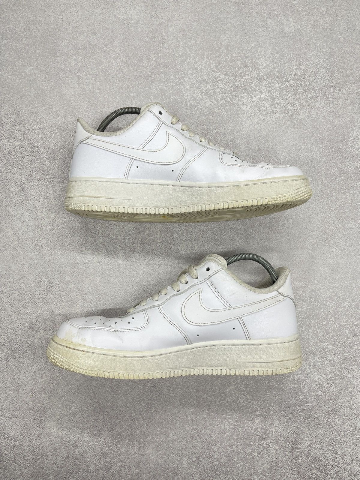 Nike Mens Nike Air Force 1 Triple White Leather Sneakers Y2K TECH Size US 9 / EU 42 - 3 Thumbnail