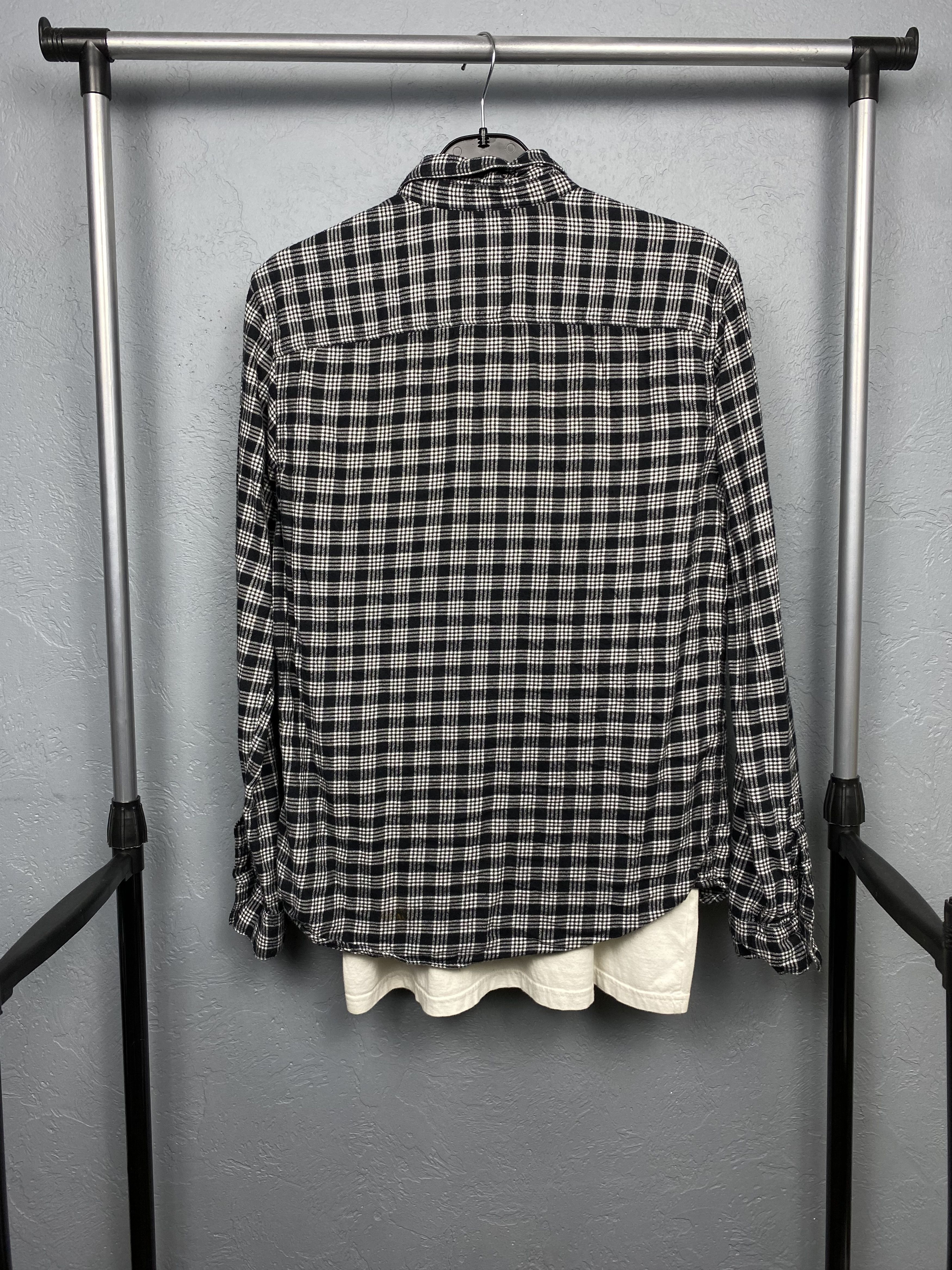 Allsaints Allsaints Mens Fetro Flannel Plaid Shirt Size US S / EU 44-46 / 1 - 6 Thumbnail