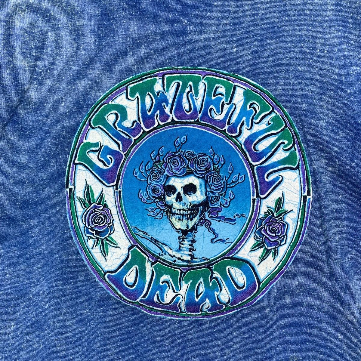 Vintage Vintage 90s GRATEFUL DEAD Skull And Roses By Hanes Tshirt Size US S / EU 44-46 / 1 - 3 Thumbnail