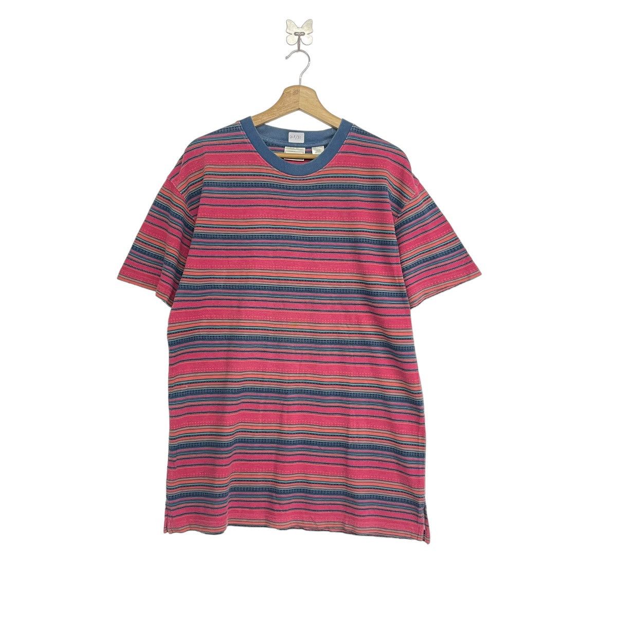 *Rare!! L.L BEAN Striped multicolor tshirt