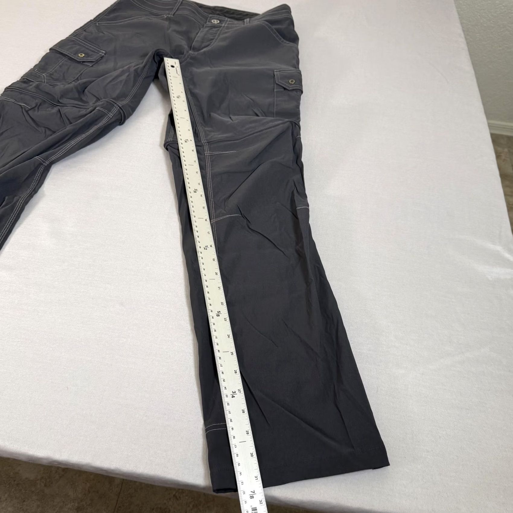 Vintage Kuhl Renegade Convertible Hiking Pants Mens 32x32 Gray Lightweight Stretch Stealth Zip Size US 32 / EU 48 - 5 Thumbnail