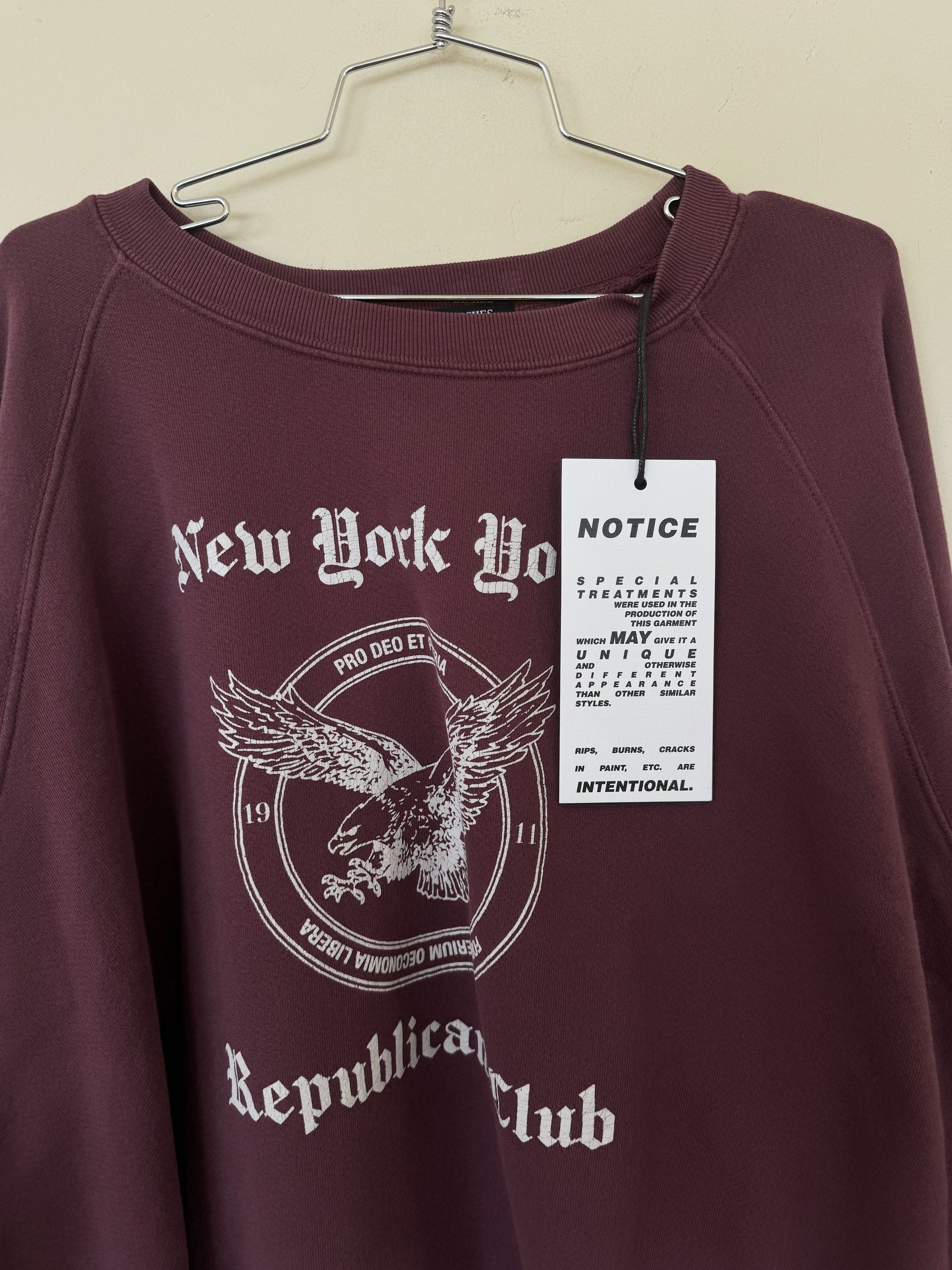 Enfants Riches Deprimes Enfants Riches Deprimes YRC Republican Sweater NWT Size US XL / EU 56 / 4 - 8 Thumbnail