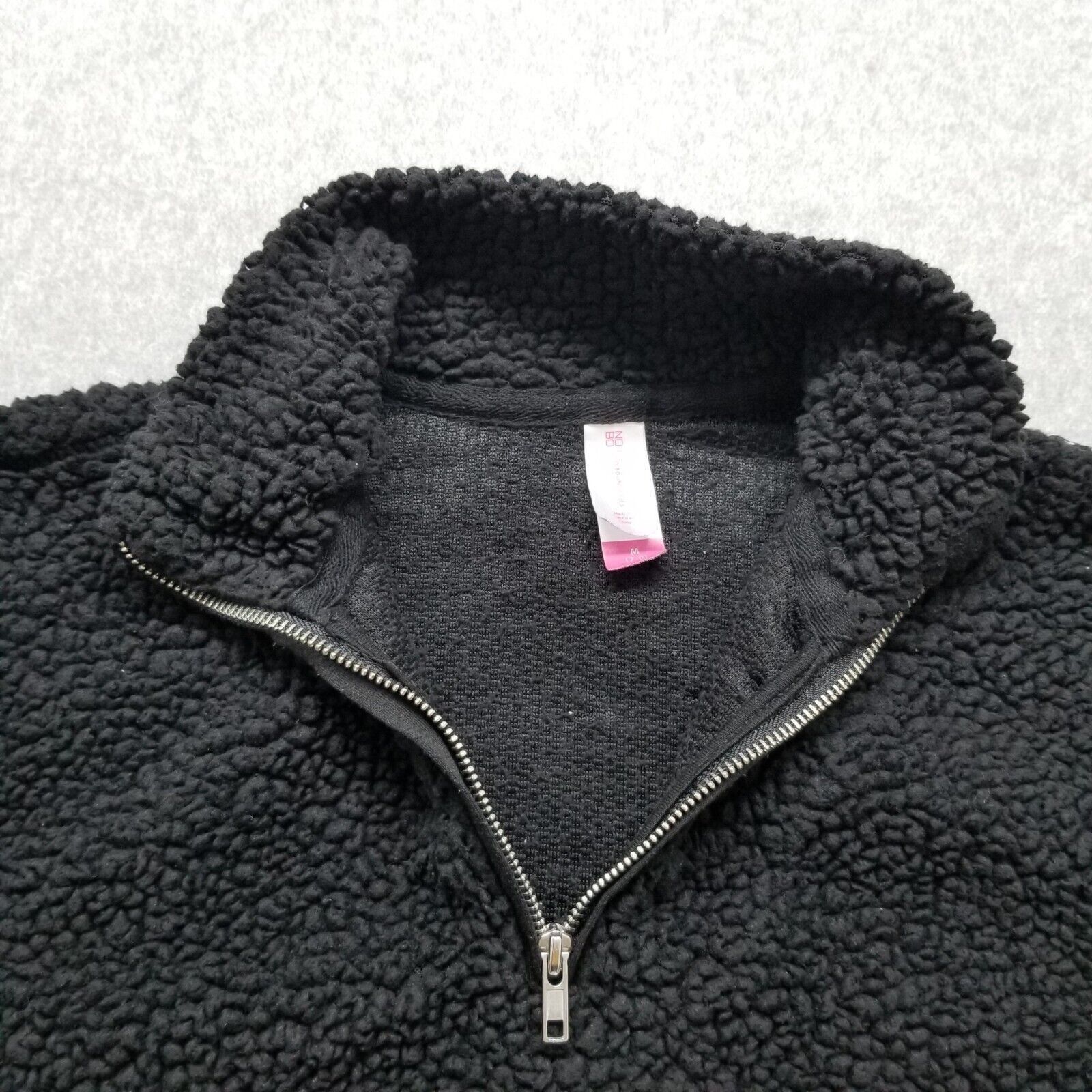 Other No Boundaries Sherpa Jacket Womens M Pockets Zip Mock Neck Size M / US 6-8 / IT 42-44 - 8 Thumbnail