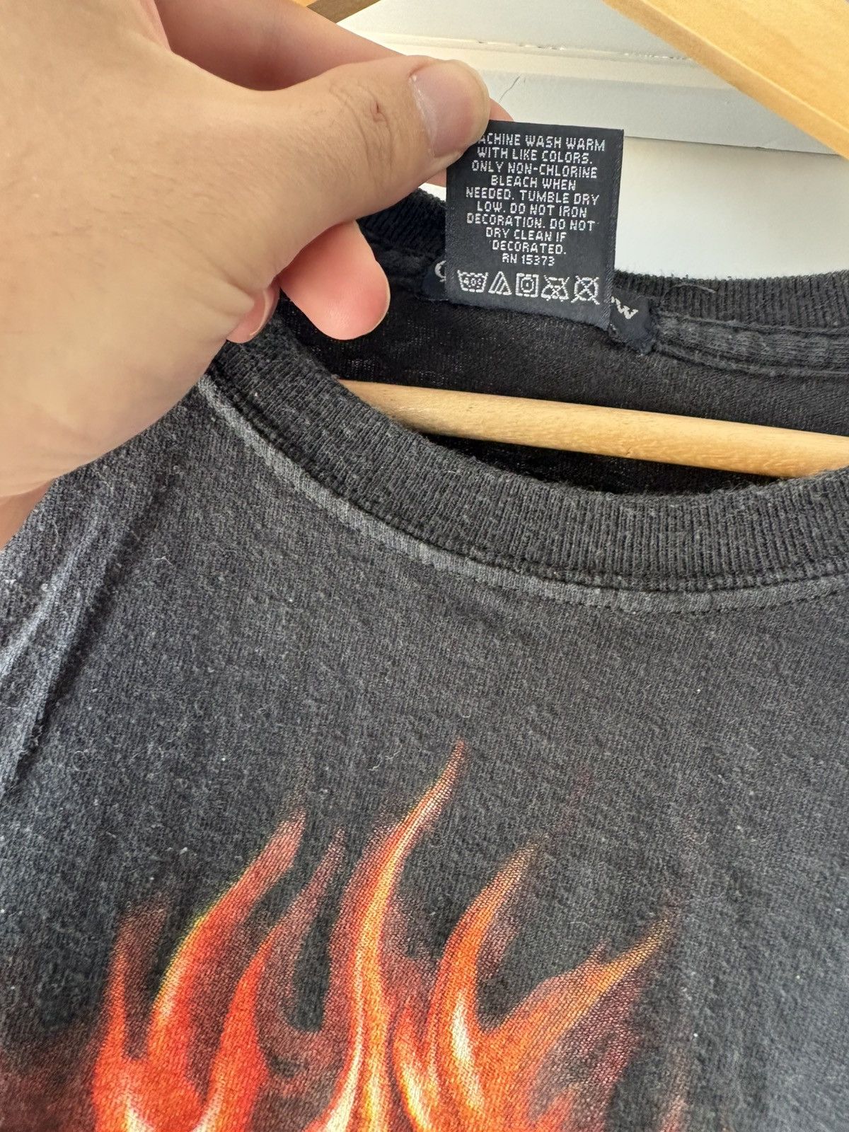 Vintage Vintage Y2K Skull Flame Shirt Size US L / EU 52-54 / 3 - 4 Thumbnail