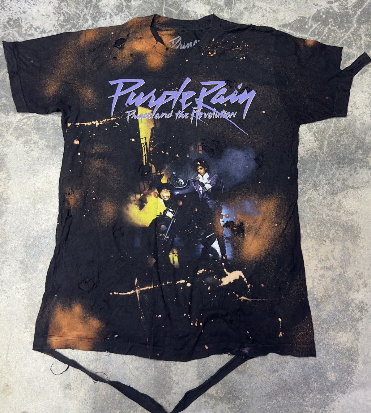 Band Tees × Prince Distressed Vintage Style Prince Purple Rain Very Rare Size US M / EU 48-50 / 2 - 5 Thumbnail