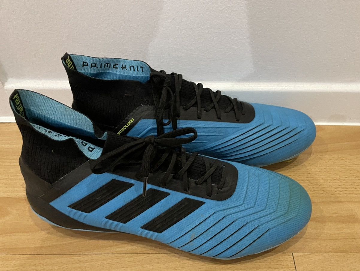 Adidas Adidas Predator 19+ FG Boost Primeknit Blue Soccer Cleats Size US 10.5 / EU 43-44 - 4 Thumbnail
