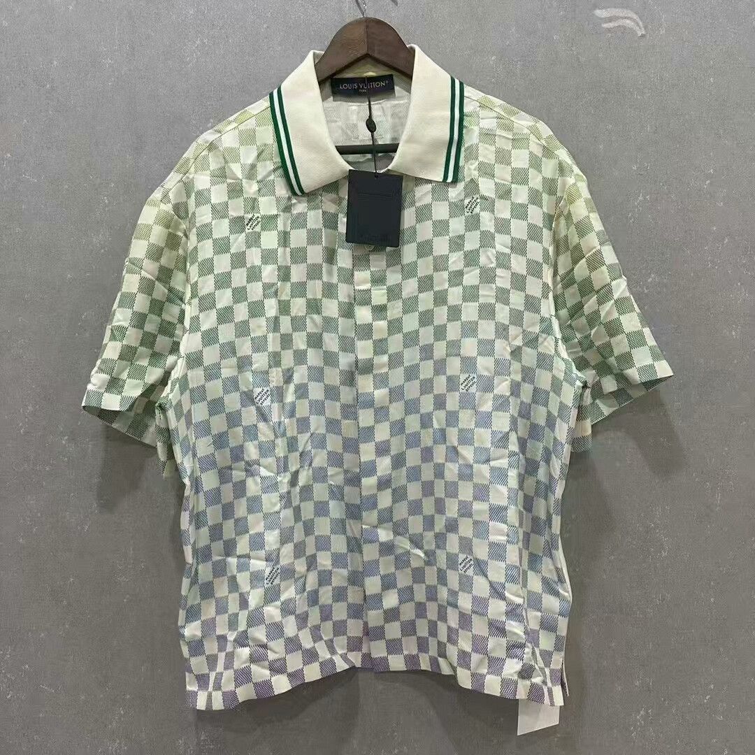 Louis Vuitton louis vuitton checkered polo shirt, size XL Size US XL / EU 56 / 4 - 1 Thumbnail