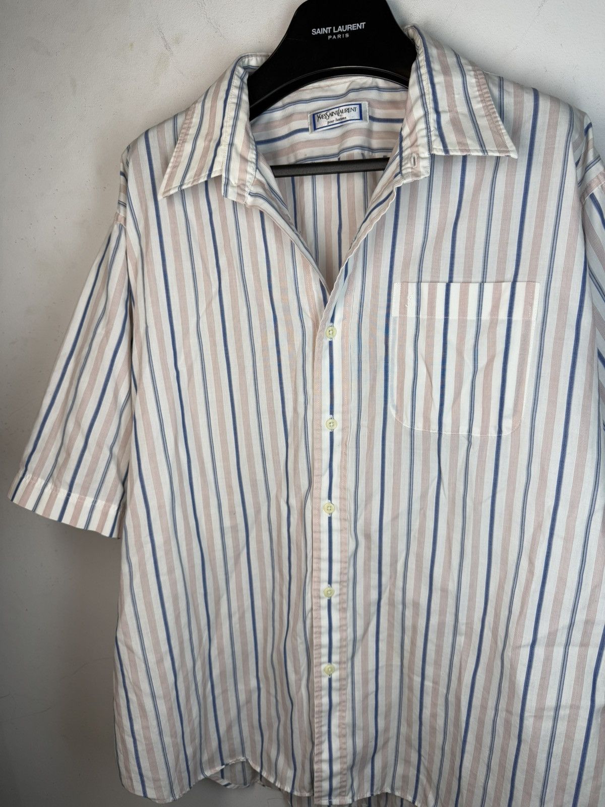 Yves Saint Laurent Super Soft YSL Shirt Summer 90s w/ Logo Size US XL / EU 56 / 4 - 10 Thumbnail
