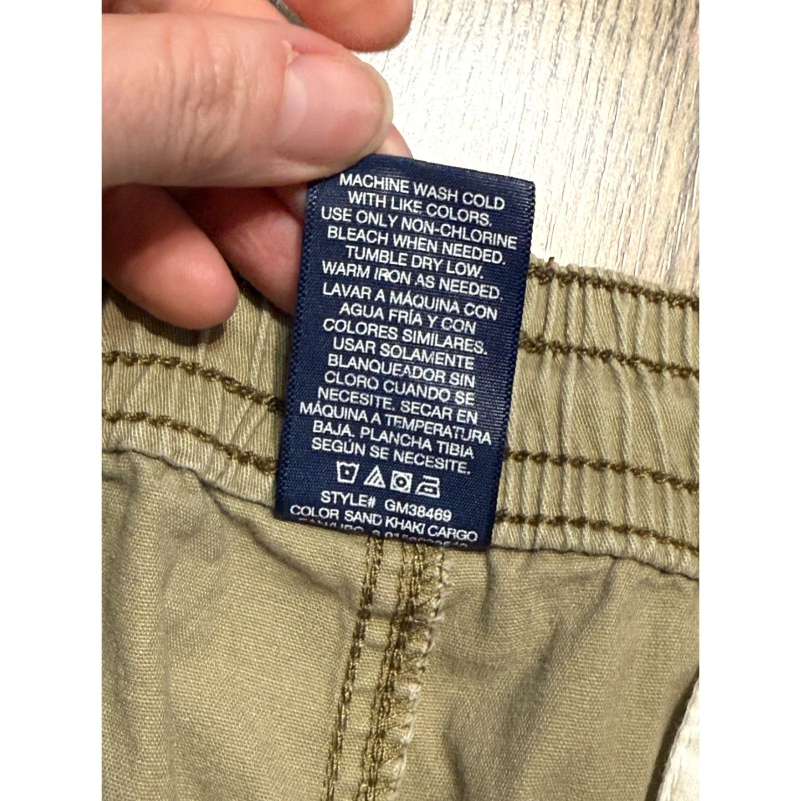 George George Pants Male XL Brown Pull On Khaki Tie Waist Pockets Regular Inseam 27in Khakis Size US 36 / EU 52 - 7 Thumbnail