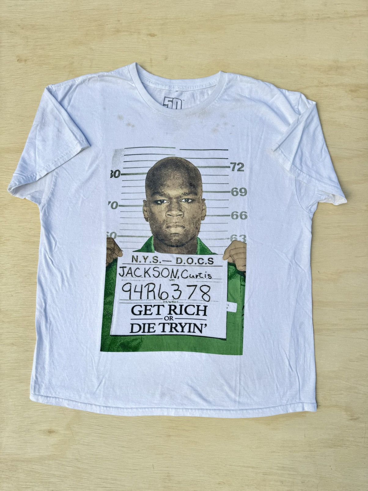 50 Cent × G-Unit × Rap Tees 2007 Vintage 50 Cent G-Unit Rap Tour Concert Merch T-Shirt Size US XL / EU 56 / 4 - 2 Thumbnail