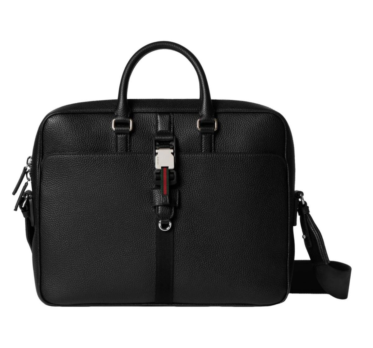 Gucci Gucci Medium Leather Computer/ Briefcase Bag Size ONE SIZE - 2 Thumbnail