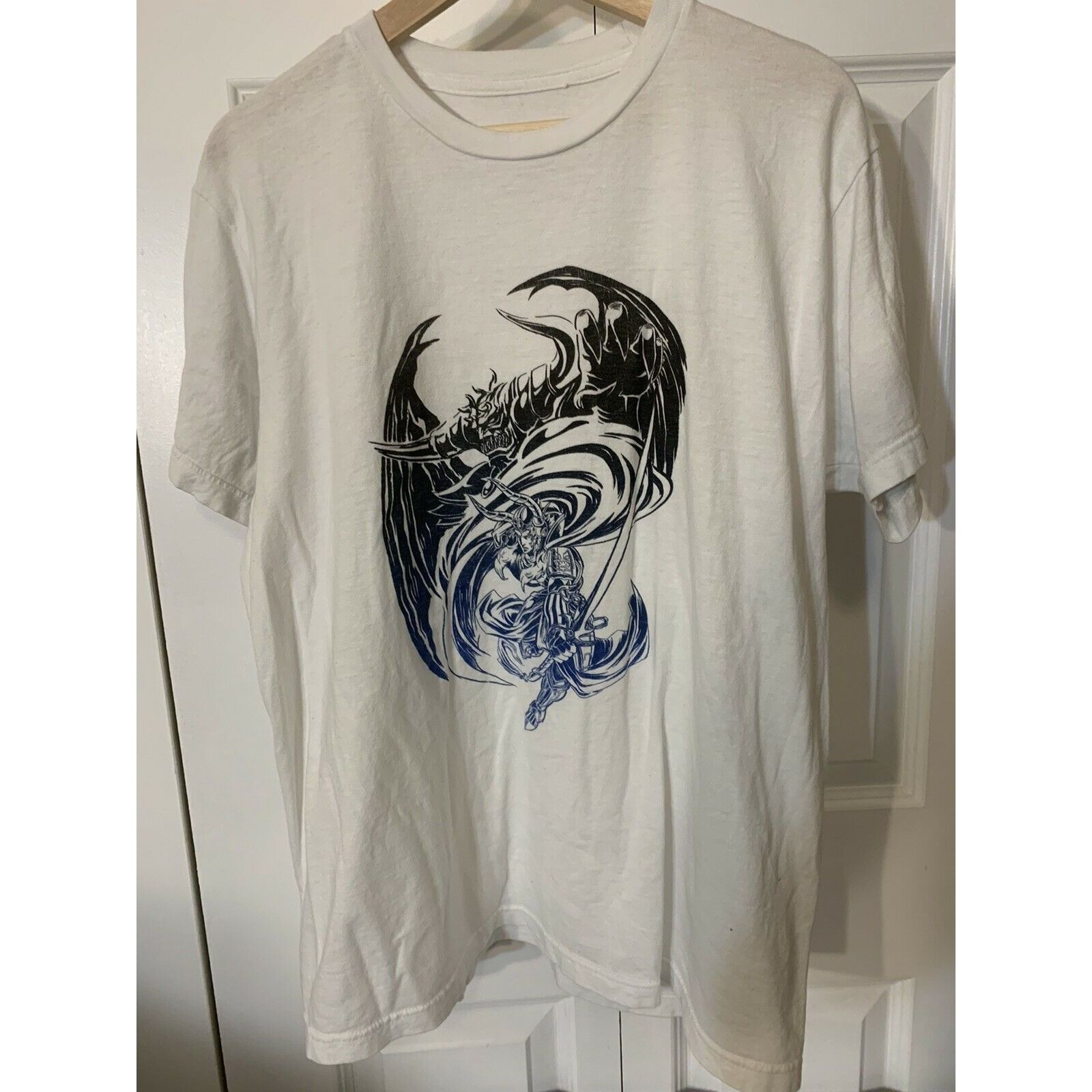 Other Fantasy Horned Demon Above Loki Type WARRIOR With Sword T Sh Size US L / EU 52-54 / 3 - 2 Thumbnail