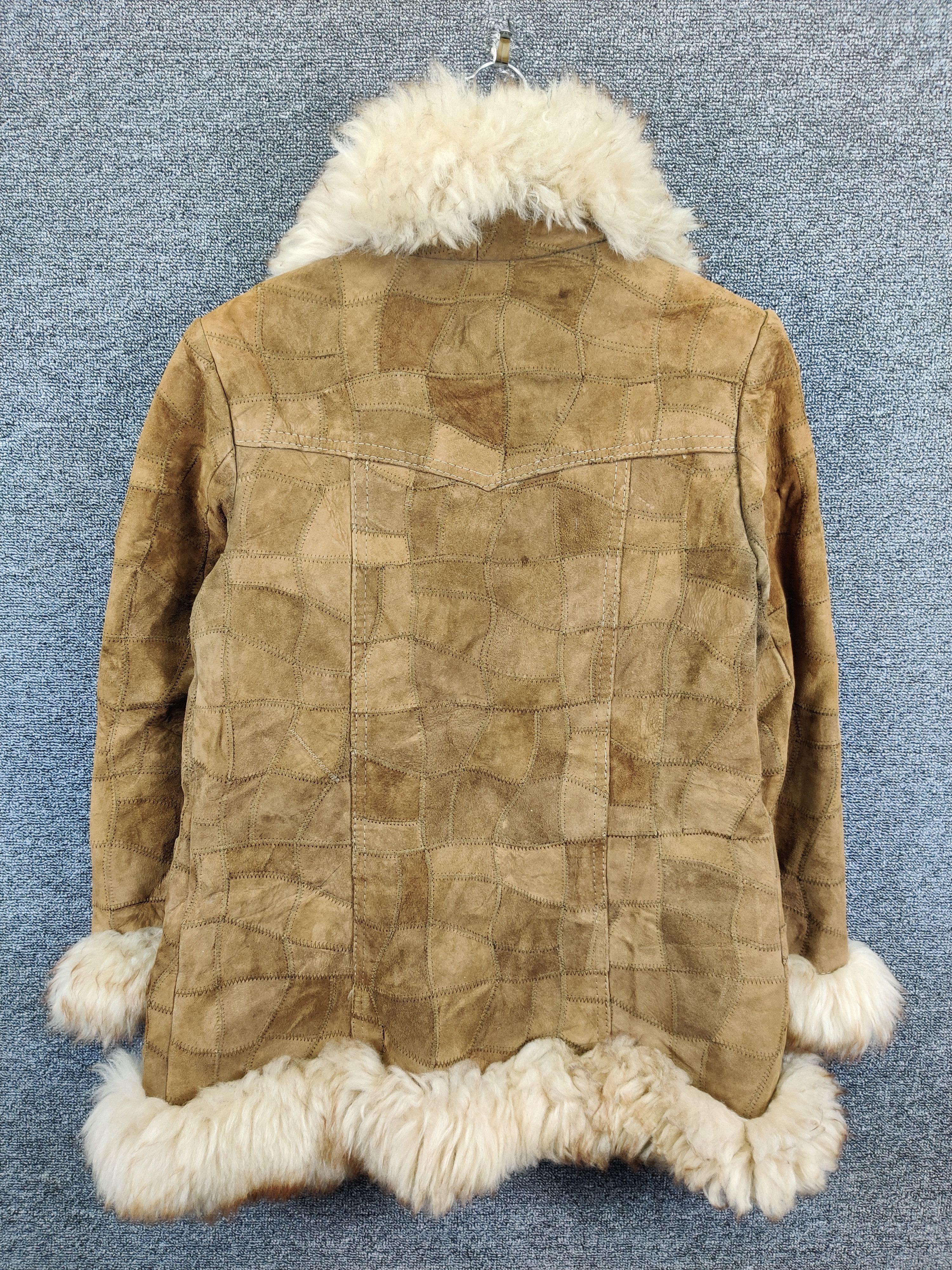 Japanese Brand Vintage Patchwork Mink Fur Blanket Leather Jacket Size US M / EU 48-50 / 2 - 6 Thumbnail