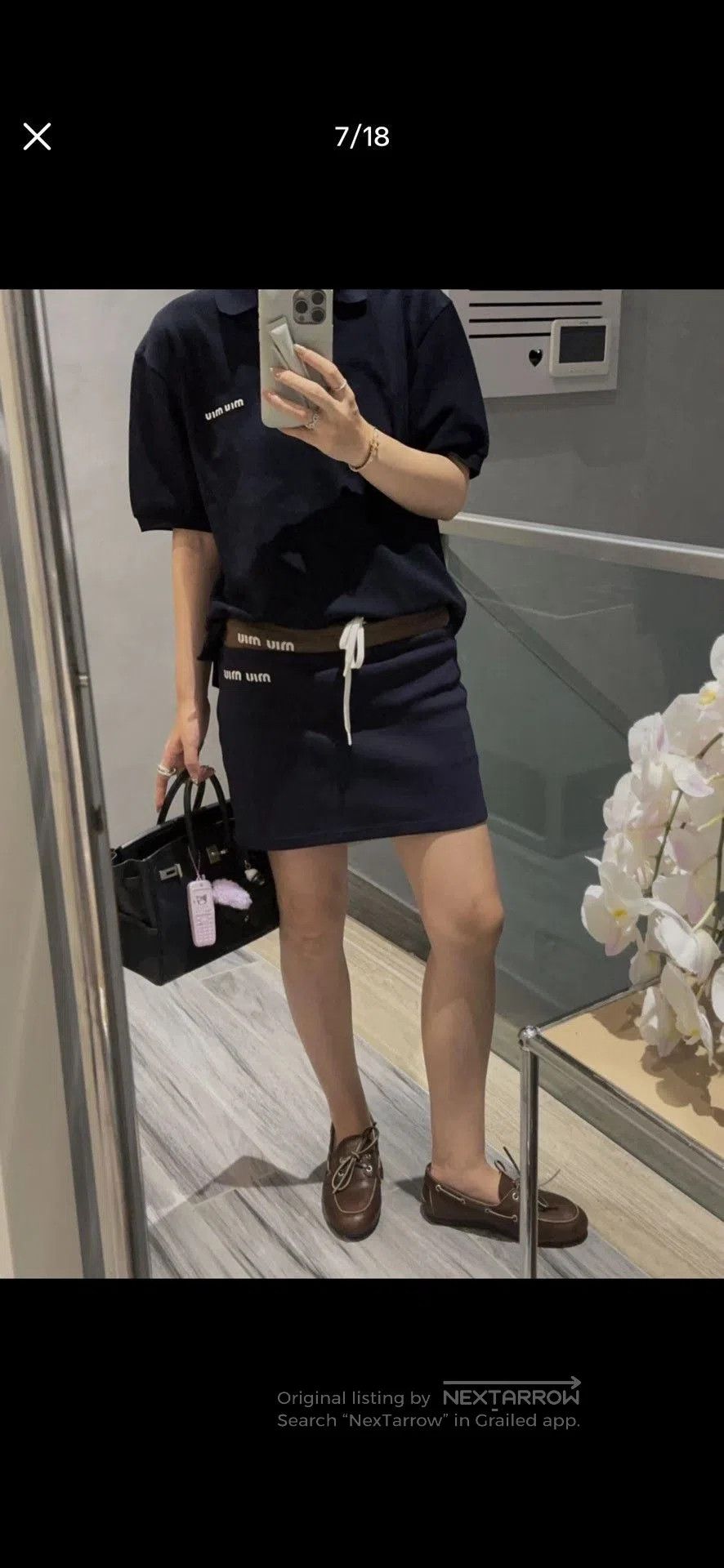 Miu Miu Miumiu New Letter Embroidery Polo Shirt. Size S / US 4 / IT 40 - 8 Thumbnail