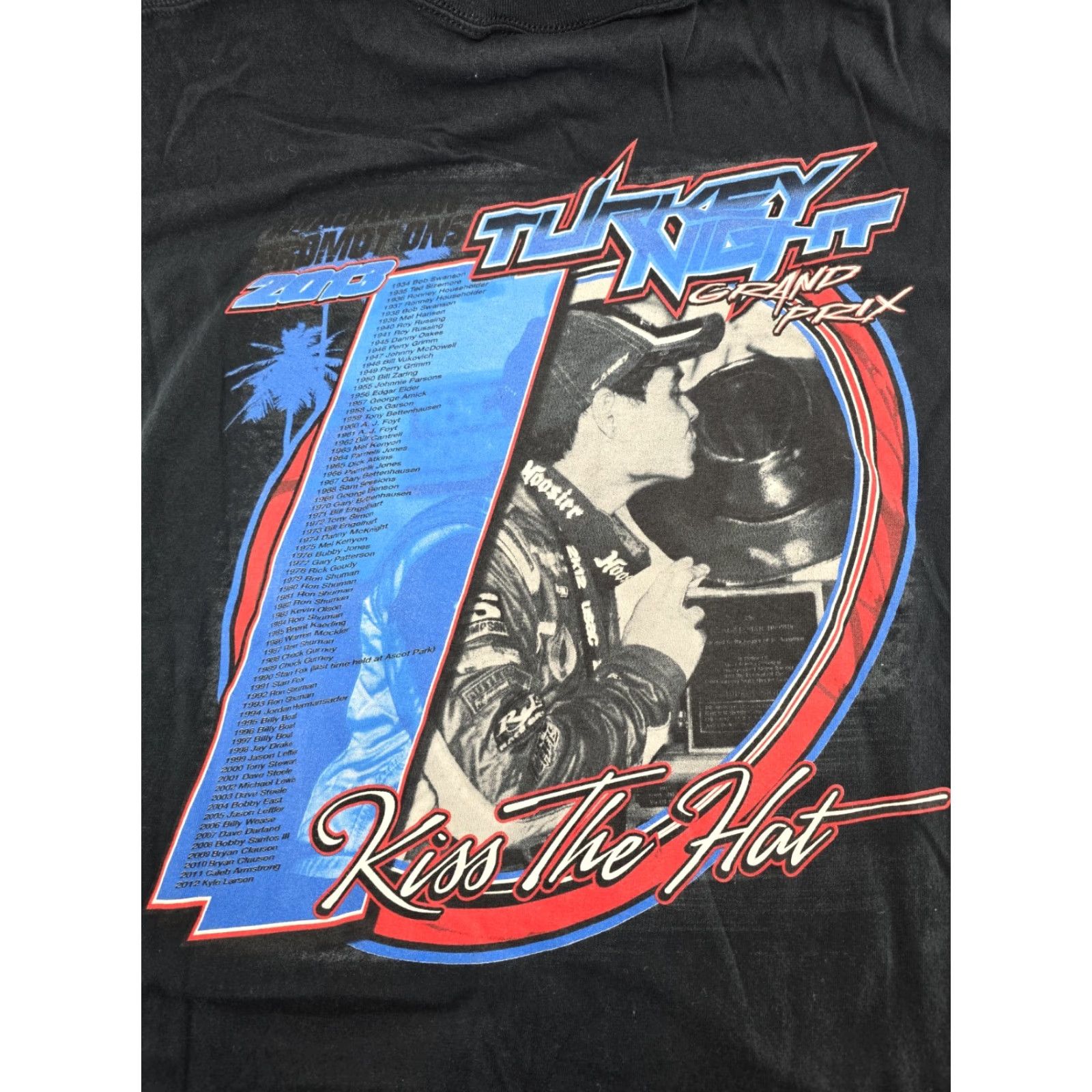 Vintage VINTAGE Fruit Shirt Men 2XL Black Grand Prix 2013 73rd 98 Lap Perris Auto Speed Night Turkey Racing -Perris Auto Speed Mens Size US XXL / EU 58 / 5 - 8 Thumbnail