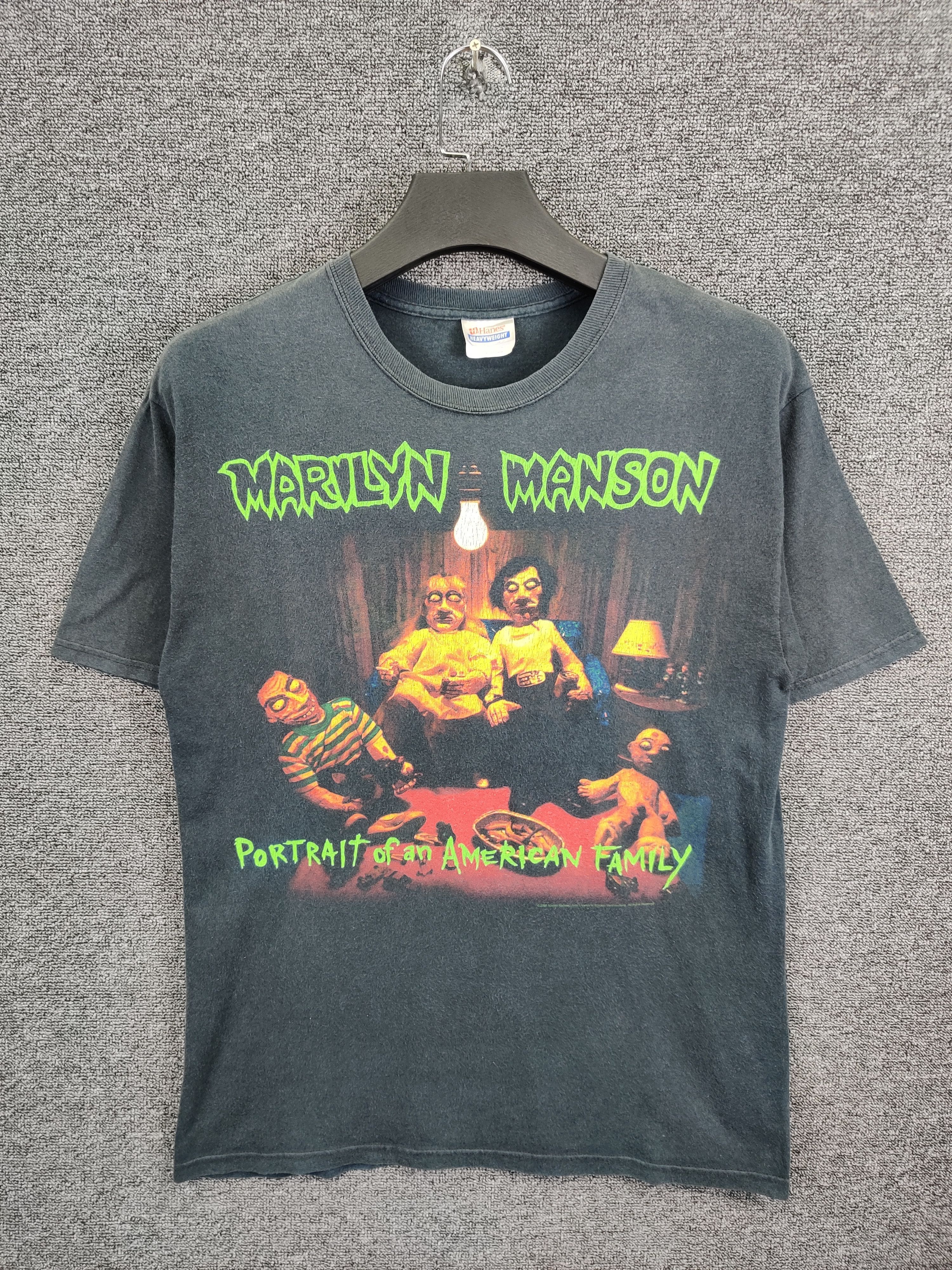 Vintage Marilyn Manson Potrait Of An American Family Tshirt