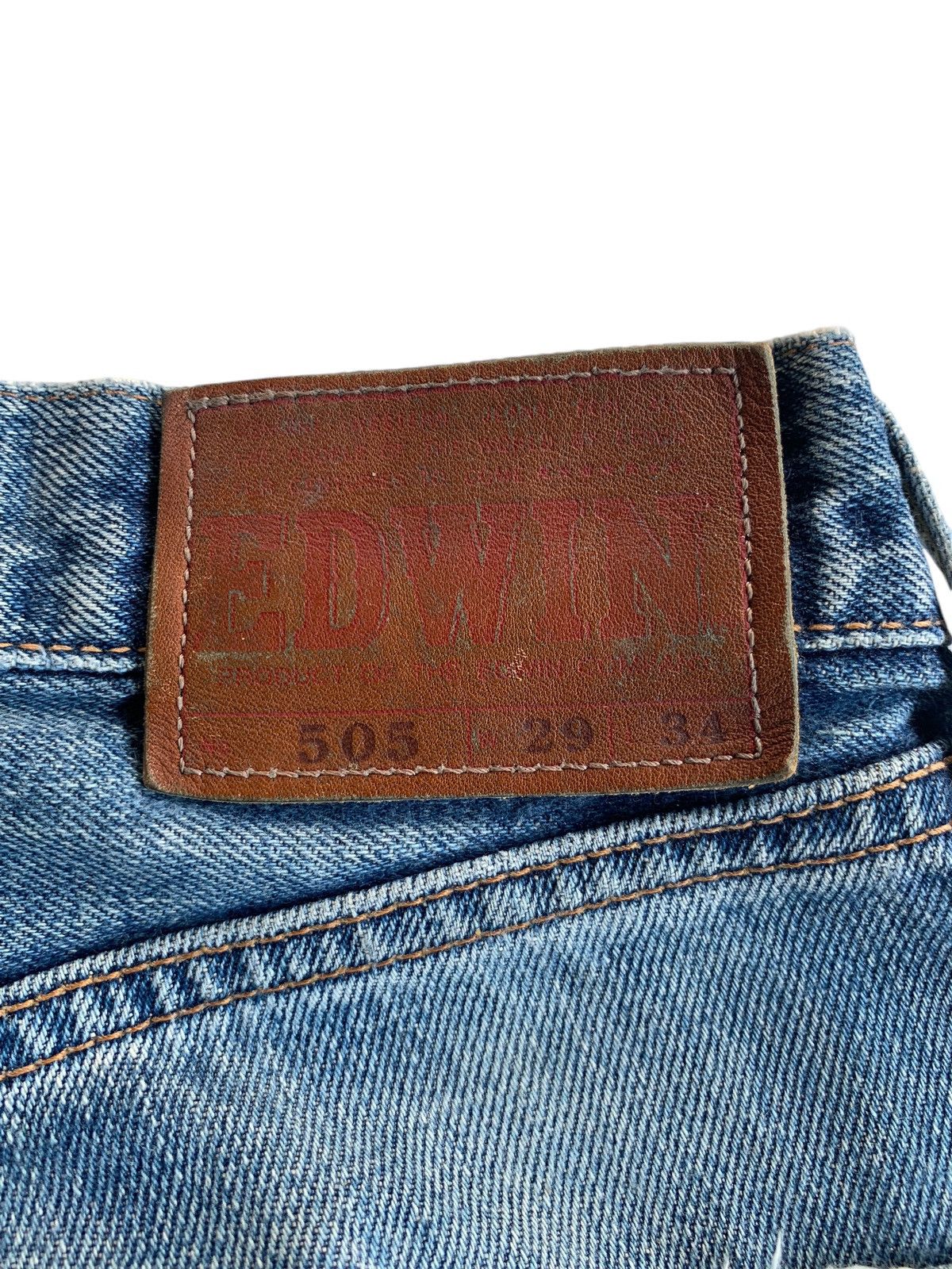 Kapital VINTAGE EDWIN 505 SELVEDGE FADED DISTRESSED DENIM 🎌☠️ Size US 29 - 13 Thumbnail