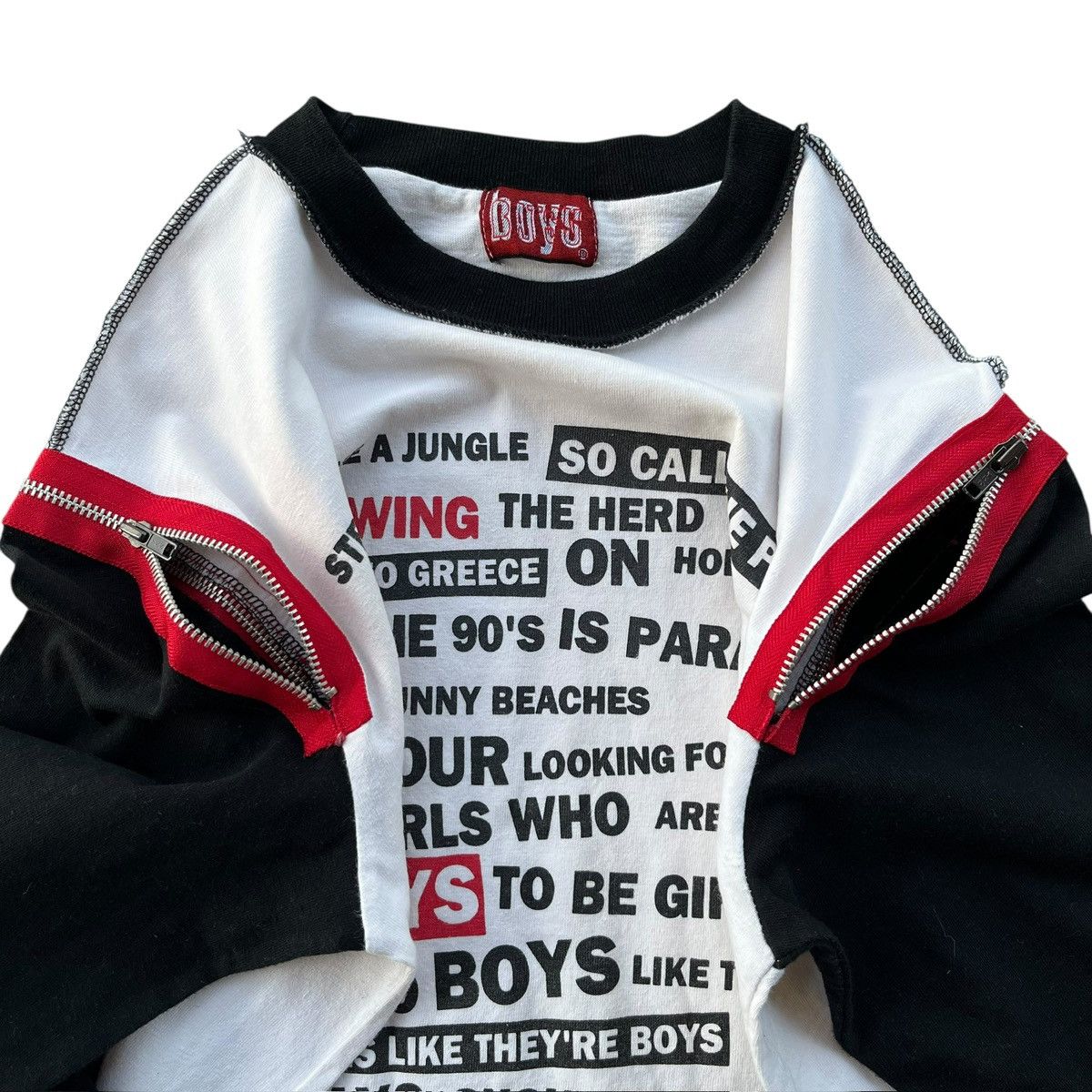 Japanese Brand 📢SENDOFFER📢 Batsu Boys Poem Longsleeve Tee Size US M / EU 48-50 / 2 - 3 Thumbnail