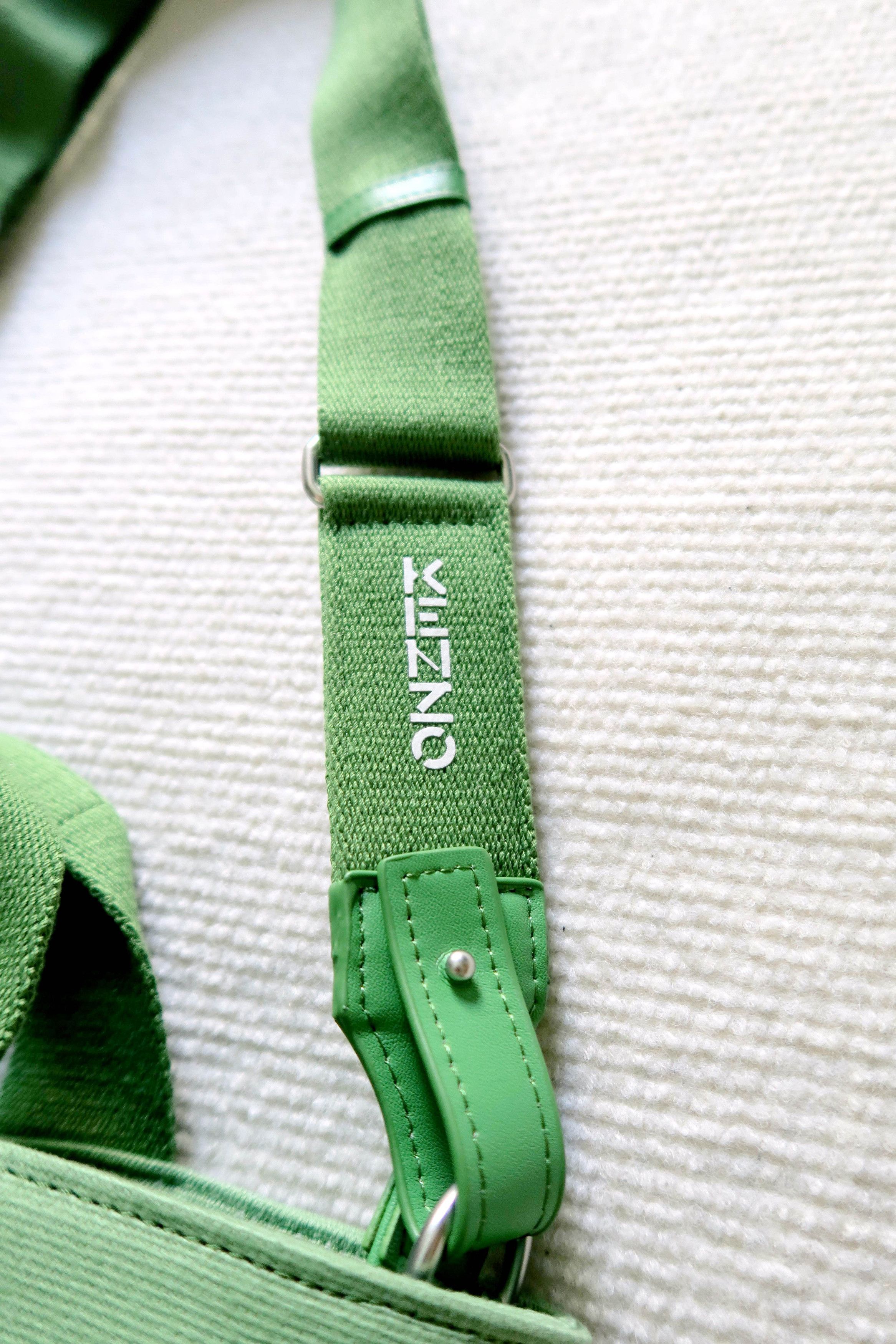 Kenzo KENZO Logo Green Cotton Canvas Top Handle Ccrossbody Bag Size ONE SIZE - 5 Thumbnail