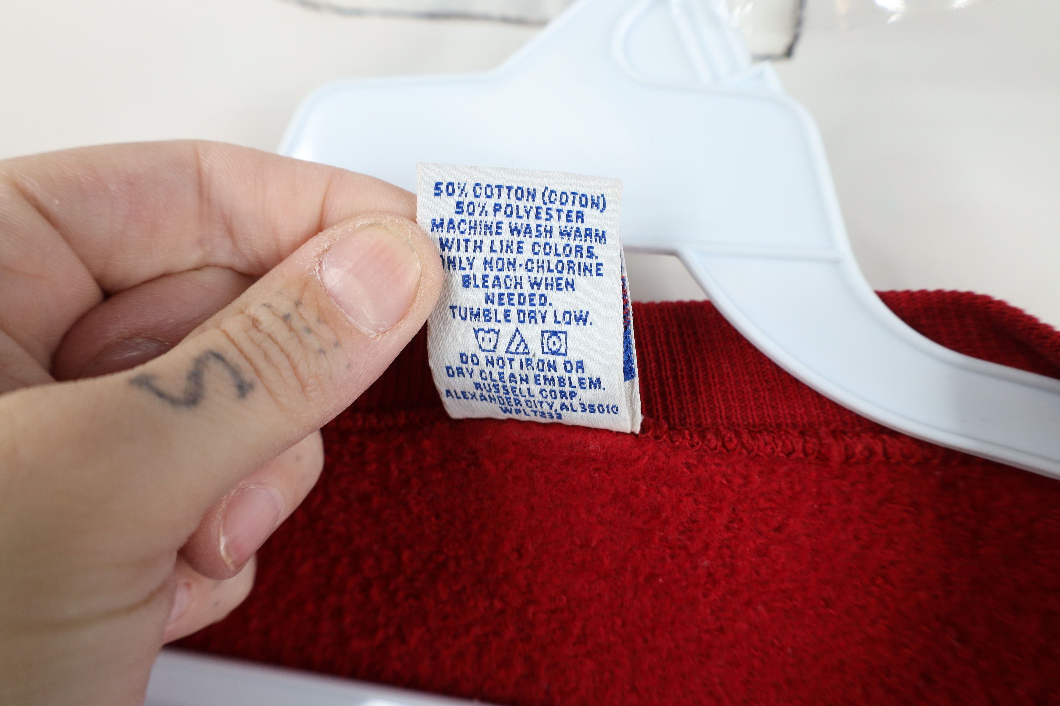 Russell Athletic Vintage 90s Russell Athletic Crewneck Sweatshirt Red USA Size US XXL / EU 58 / 5 - 11 Thumbnail