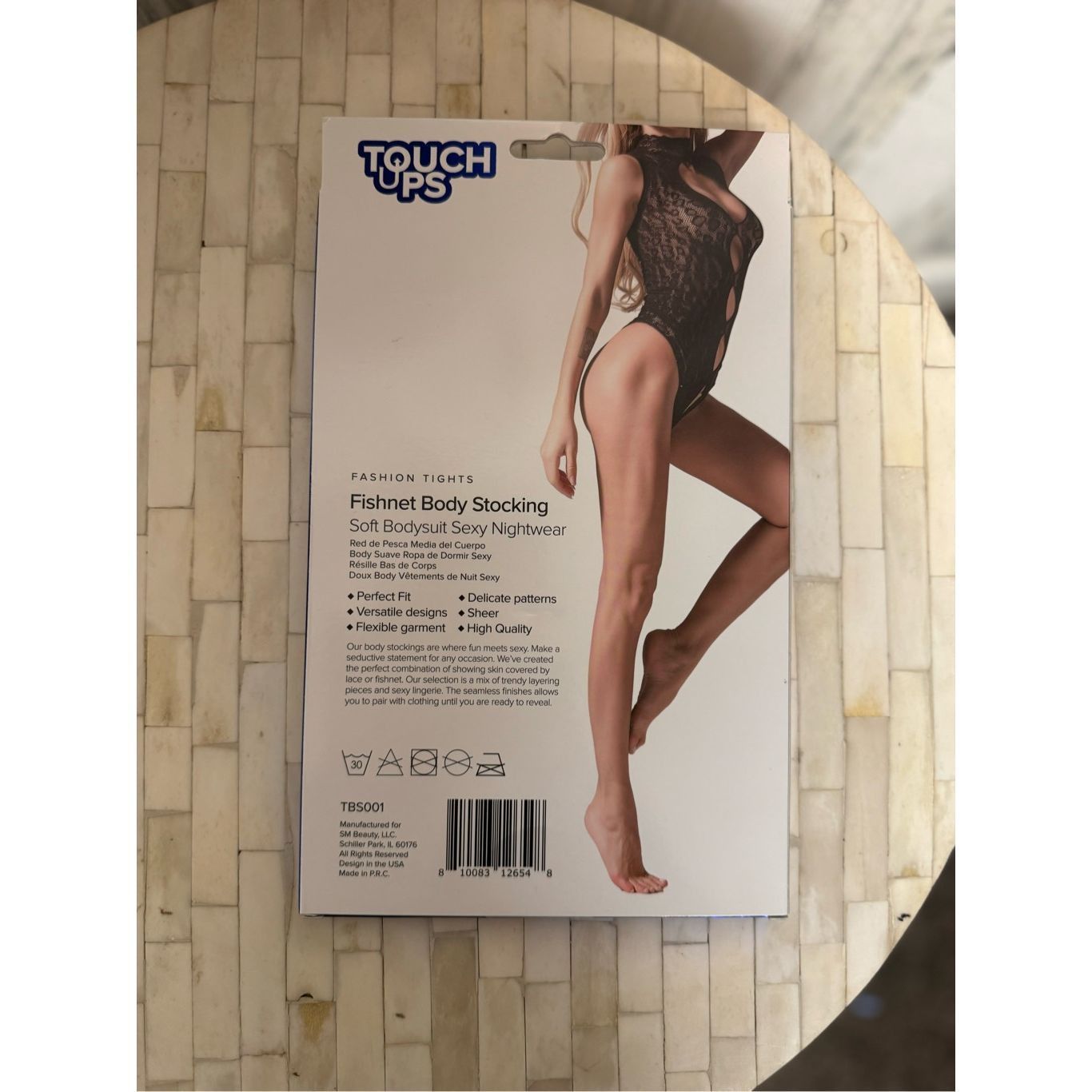 Other Touch Ups Black Fishnet Cutout Bodysuit – One Size Sexy Ling Size ONE SIZE - 2 Thumbnail