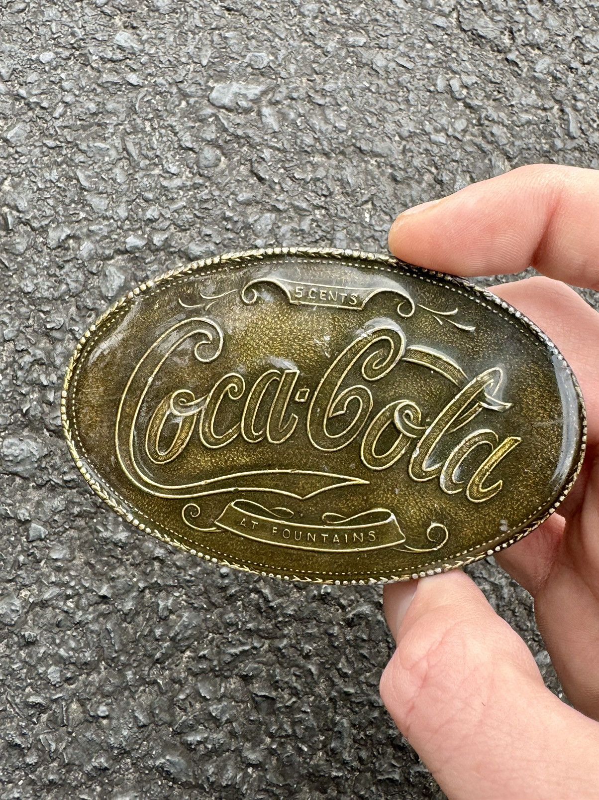 Coca Cola × Tiffany & Co. × Vintage 1970’s Tiffany & Co. New York Coca Cola Vintage Belt Buckle Size ONE SIZE - 3 Thumbnail