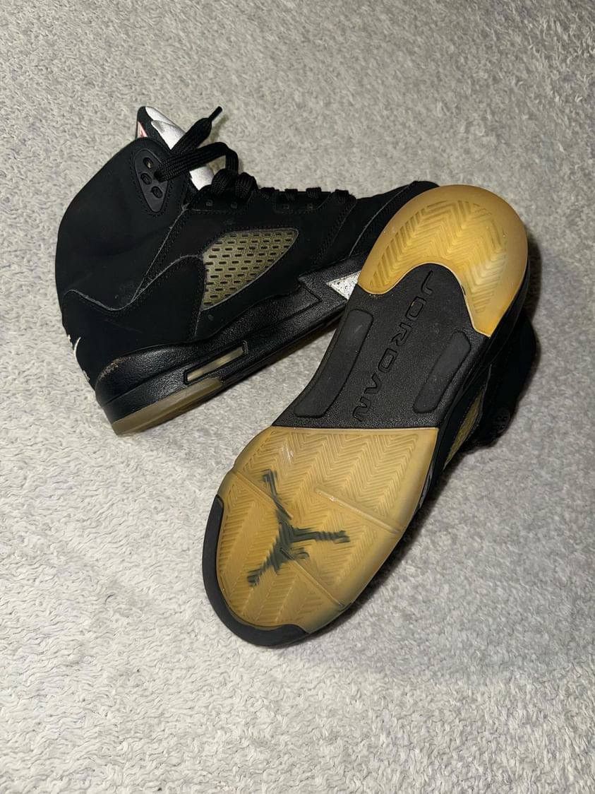 Jordan Brand Jordan 5 Retro Black Metallic Size US 7 / EU 40 - 8 Thumbnail
