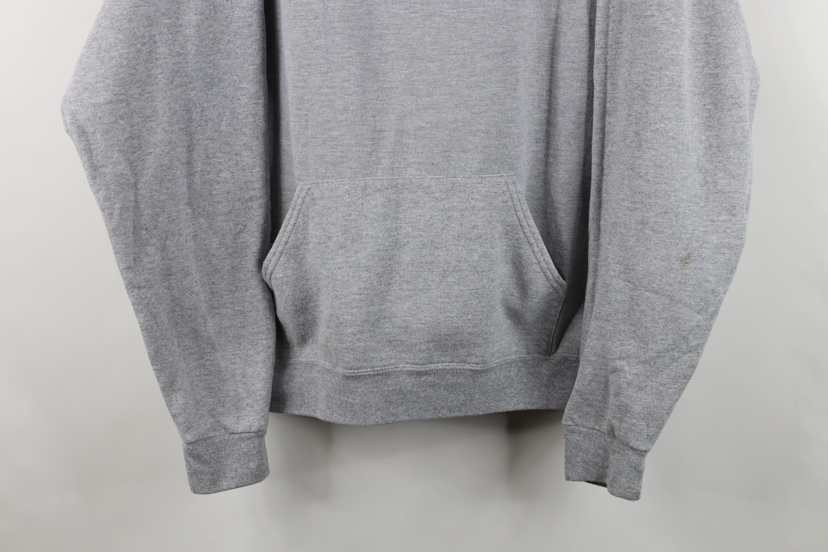 Vintage Vintage 90s Streetwear Blank Hoodie Sweatshirt Heather Gray Size US XL / EU 56 / 4 - 3 Thumbnail
