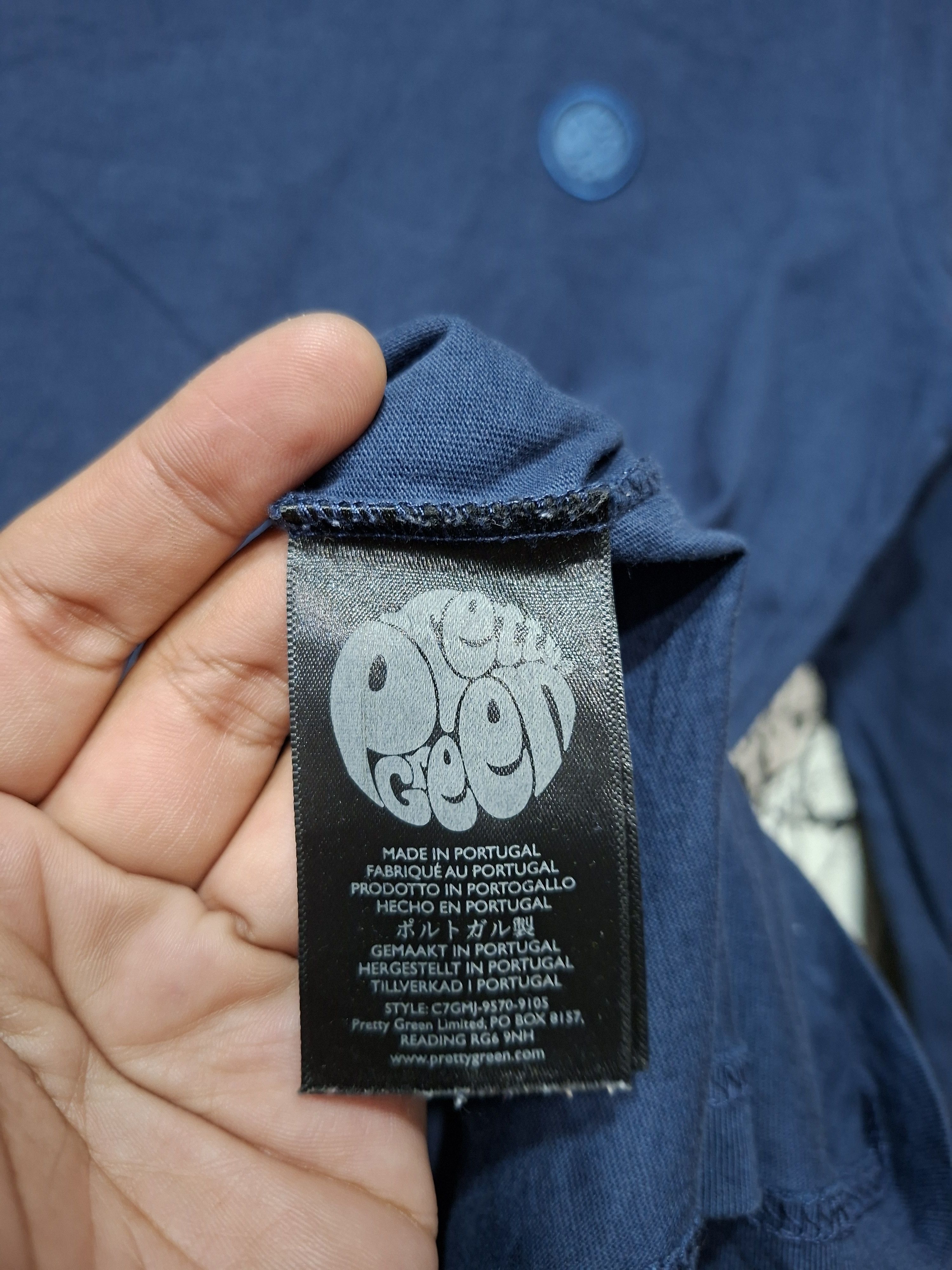Pretty Green PRETTY GREEN MITCHELL NAVY LONGSLEEVE SHIRT Size US L / EU 52-54 / 3 - 6 Thumbnail