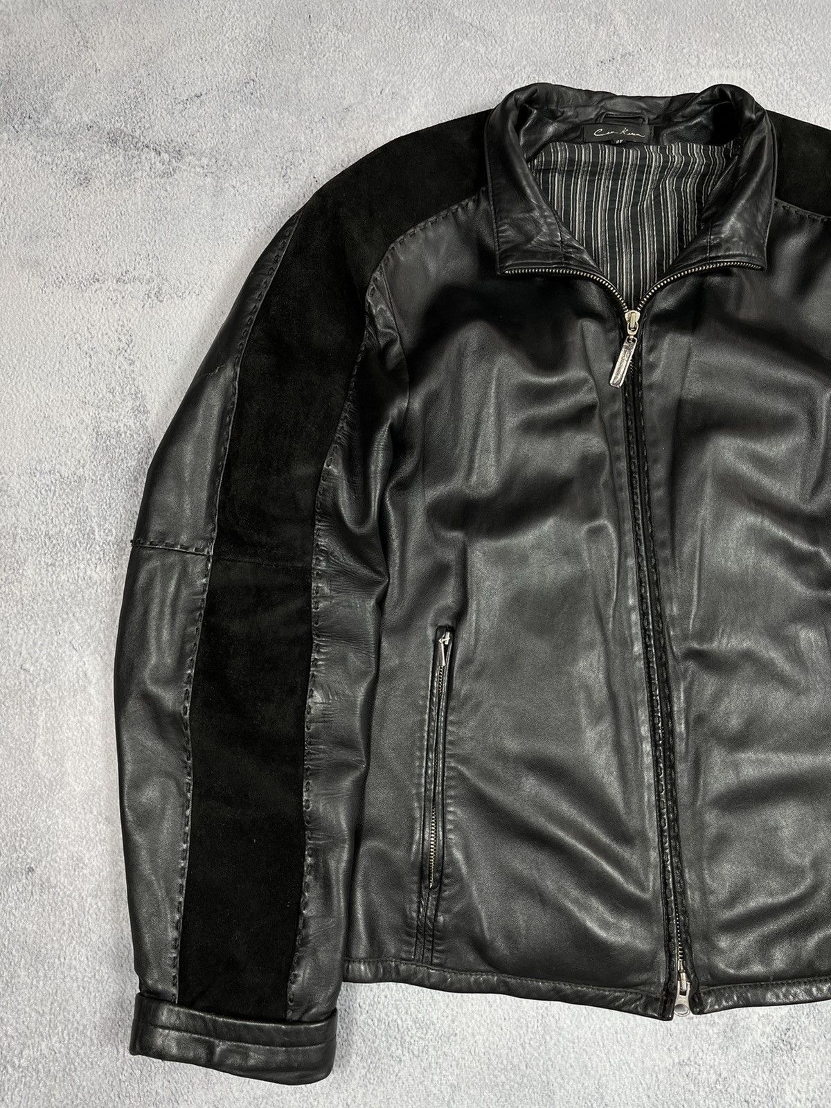 Vintage Vintage 90s Leather zip Jacket biker streetwear style Size US M / EU 48-50 / 2 - 3 Thumbnail