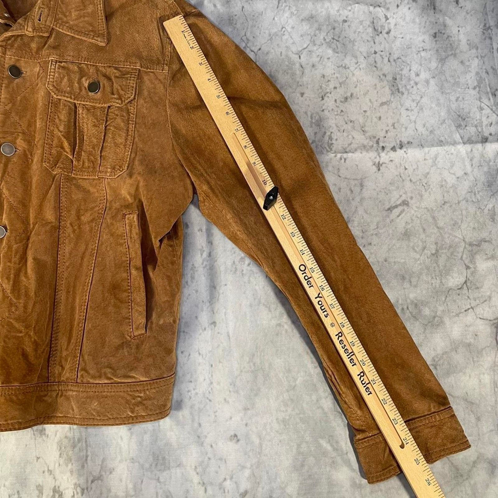 Gazzarrini Vintage suede leather trucker jacket Size US M / EU 48-50 / 2 - 8 Thumbnail