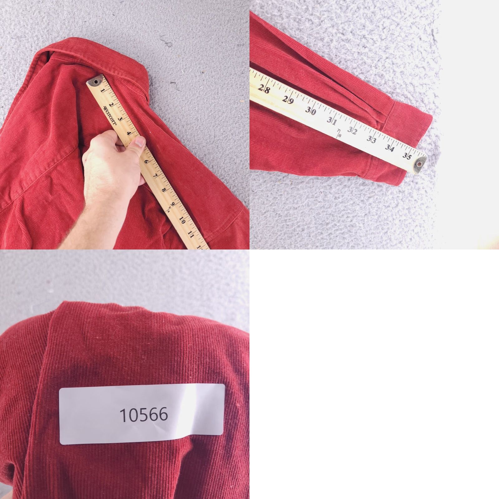 Vintage VINTAGE St Johns Bay Shirt Mens XL Red Corduroy Long Sleeve Button y2k 90s Size US XL / EU 56 / 4 - 8 Thumbnail