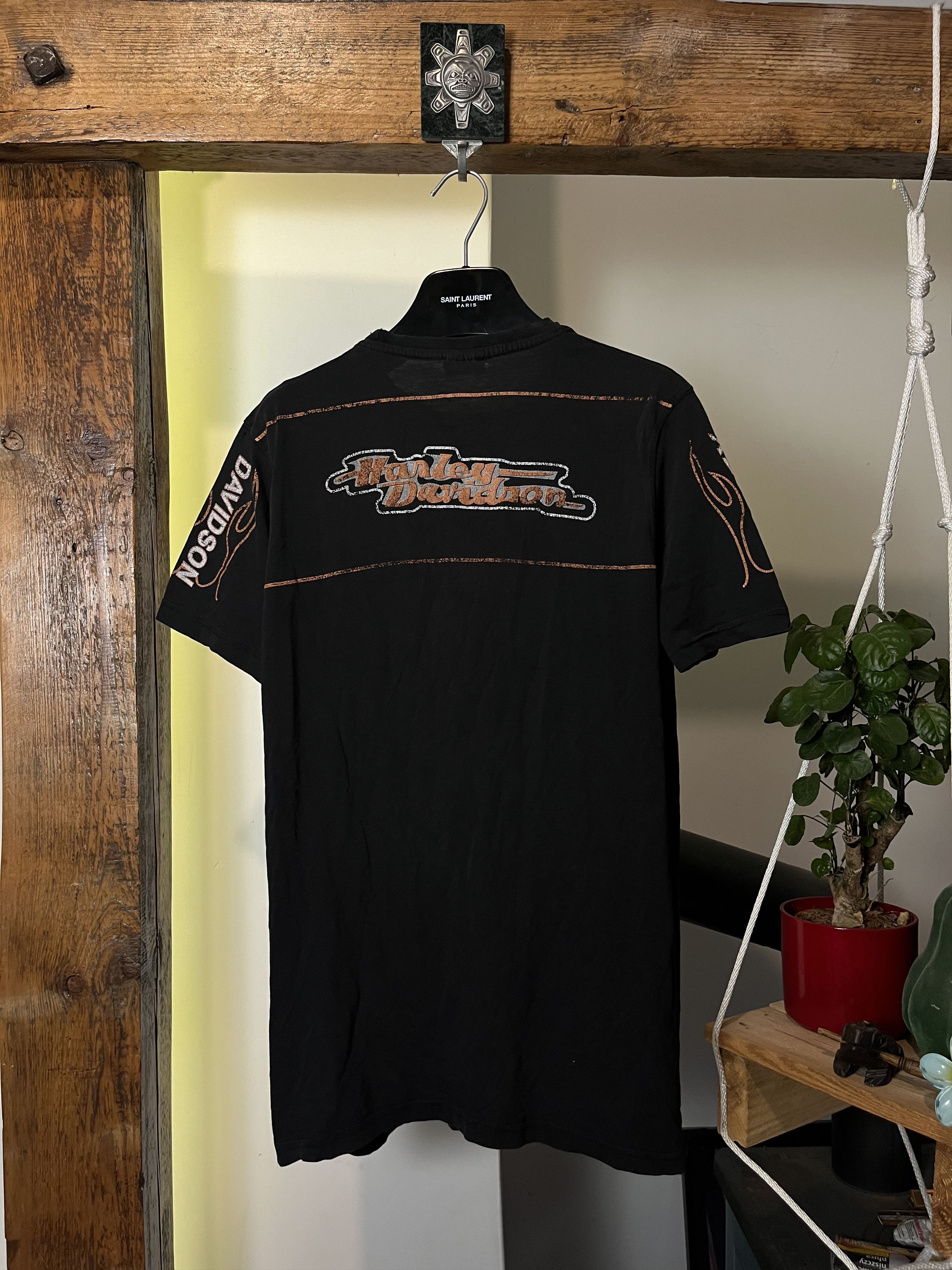 Harley Davidson × Vintage 90s Harley Davidson Made in USA Racing Biker Size US L / EU 52-54 / 3 - 2 Thumbnail