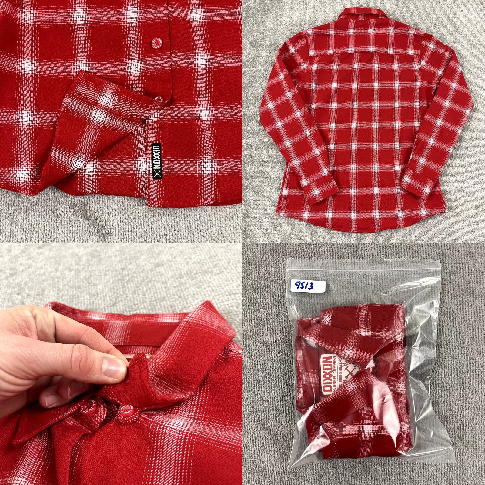 Vintage VINTAGE DIXXON Flannel Womens Medium White Red Plaid Form and Function Button Down Cult Size M / US 6-8 / IT 42-44 - 8 Thumbnail