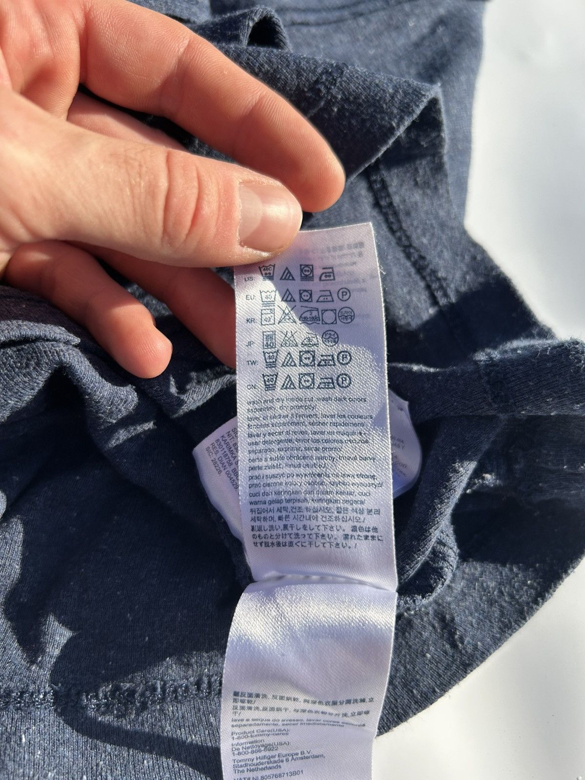 Tommy Hilfiger Hilfiger Denim Basics Sweatshirt Navy Lint Like Texture Size US XL / EU 56 / 4 - 13 Thumbnail
