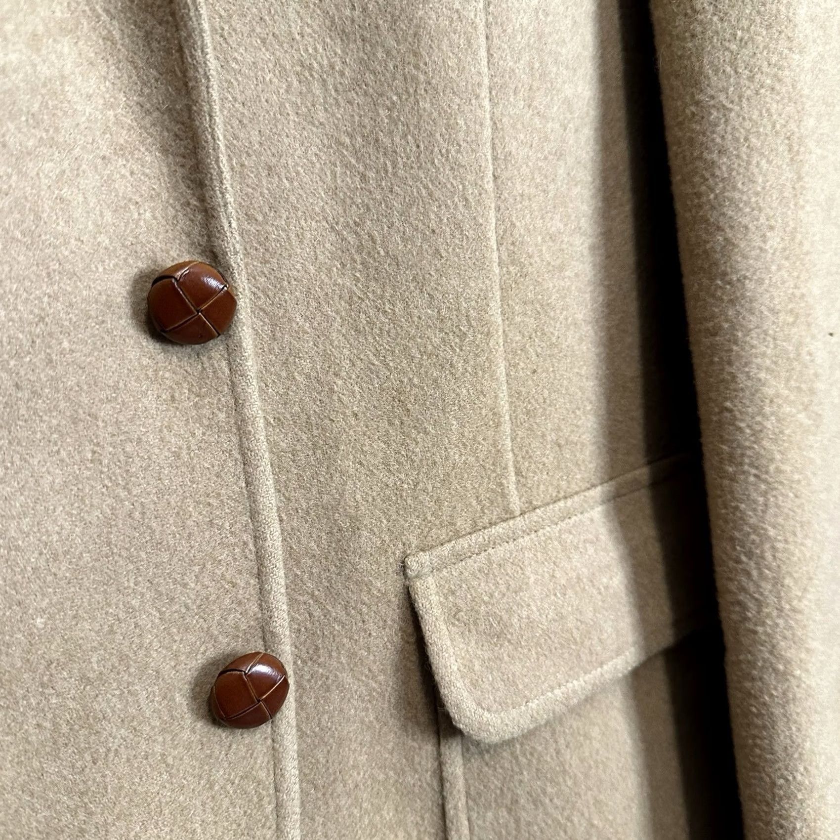 Pendleton VINTAGE Pendleton Blazer Coat 2 Button Mens XL Wool Beige USA Made 90s Sports Size 46R - 4 Thumbnail