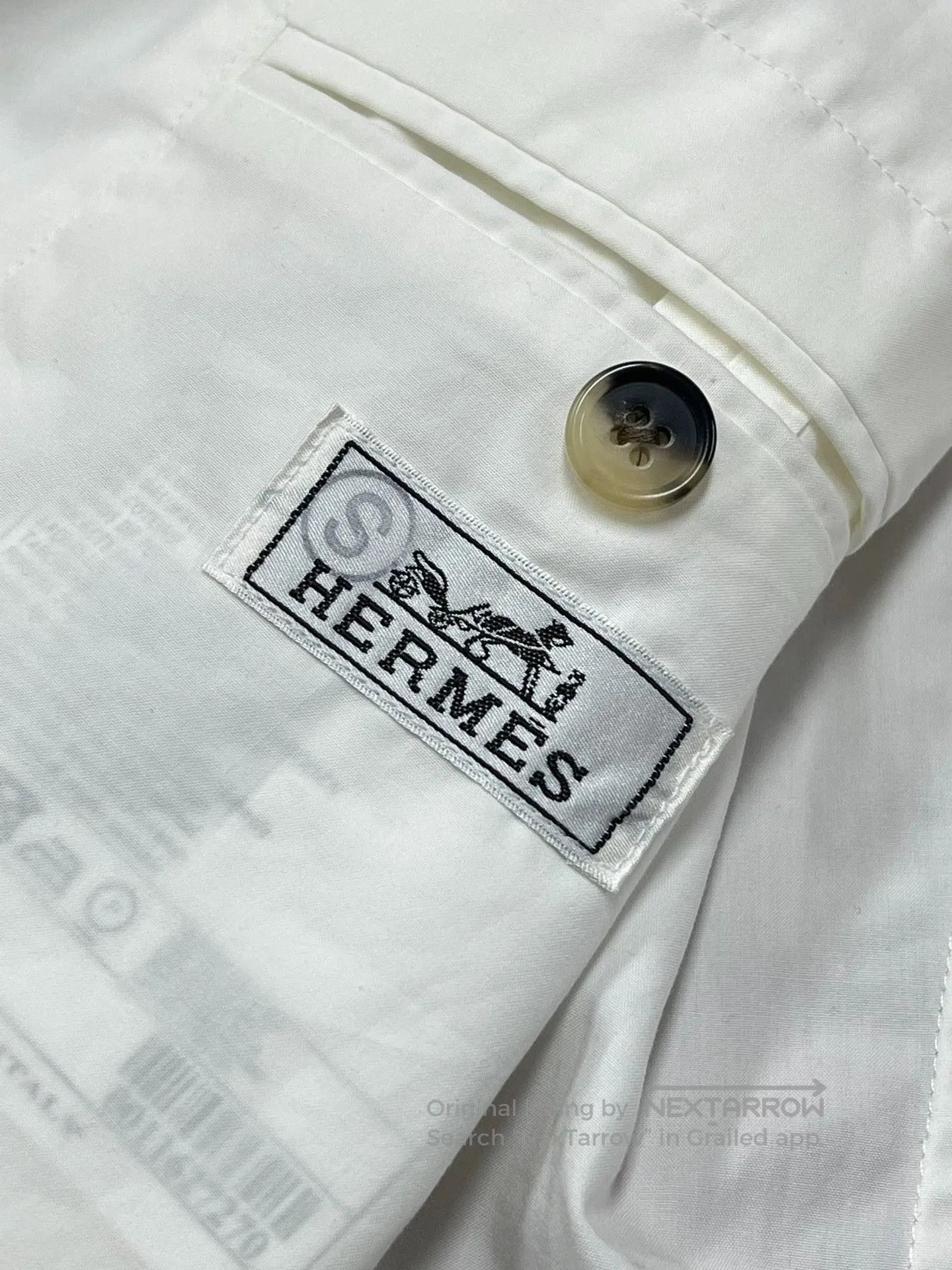 Hermes Hermes Classic Solid Lapel White Blazer. Size US M / EU 48-50 / 2 - 4 Thumbnail