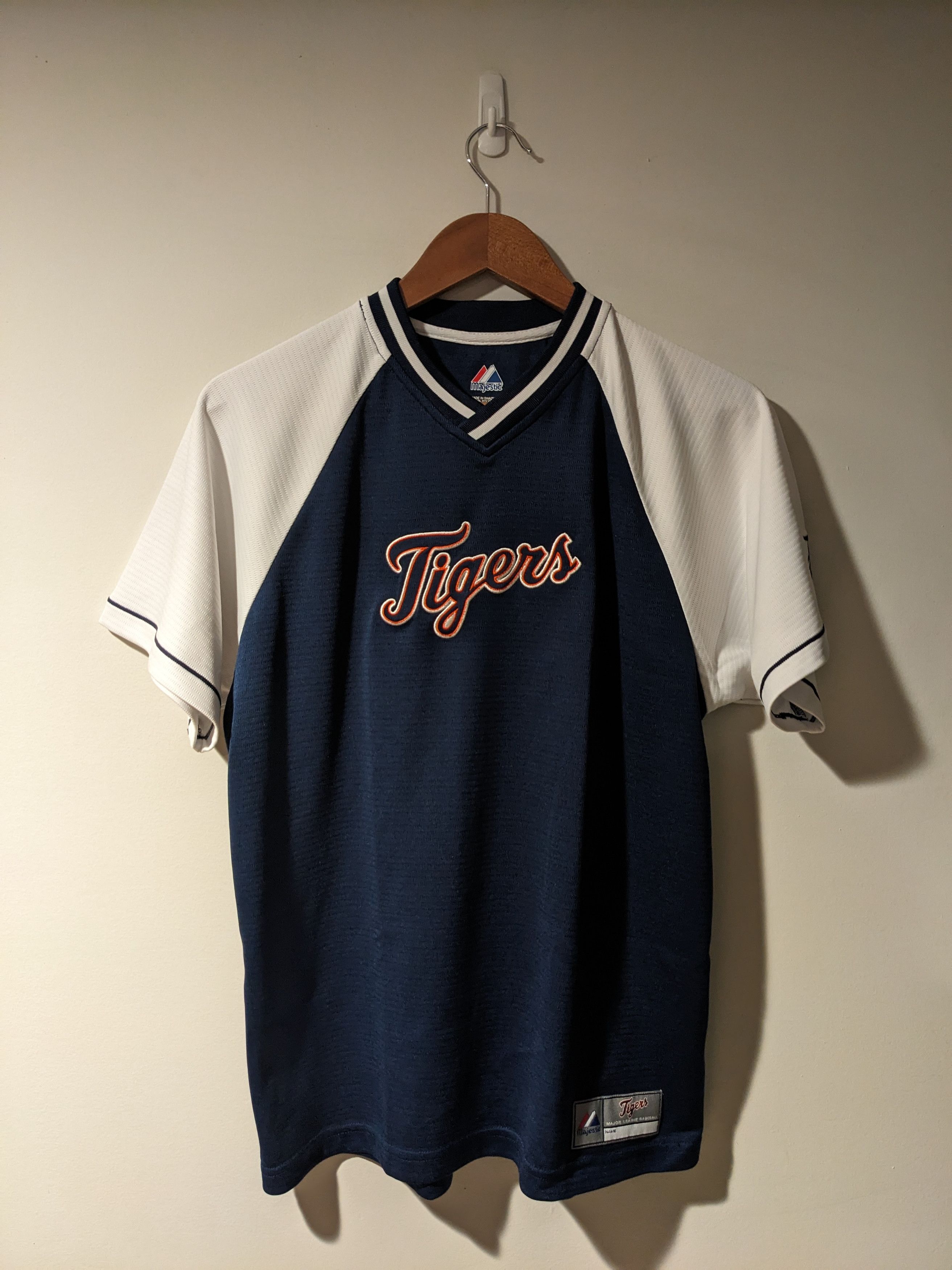 Majestic × Vintage Vintage Y2K Detroit Tigers MLB Baseball XL Pull Over Jersey Size US XL / EU 56 / 4 - 1 Thumbnail