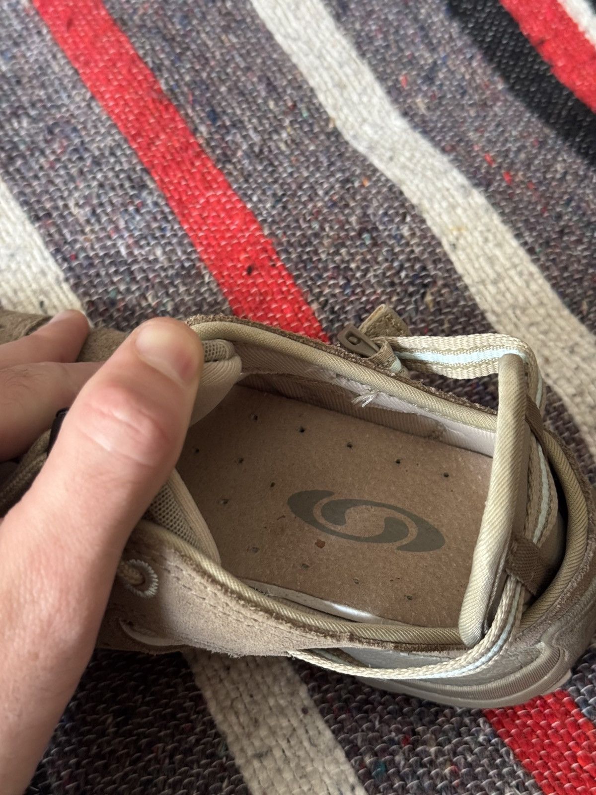 Salomon Vintage Salomon Women’s Brown Suede Leather Contagrip Shoes Size US 7 / IT 37 - 10 Thumbnail