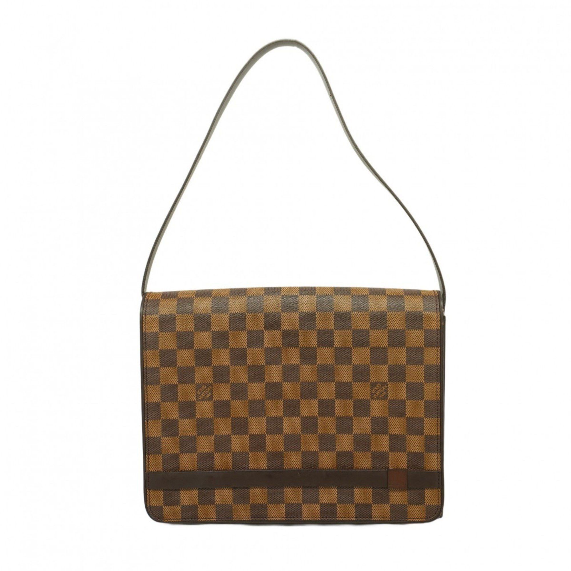 Louis Vuitton Shoulder Bag Damier Tribeca Carre N51161 Ebene Women's