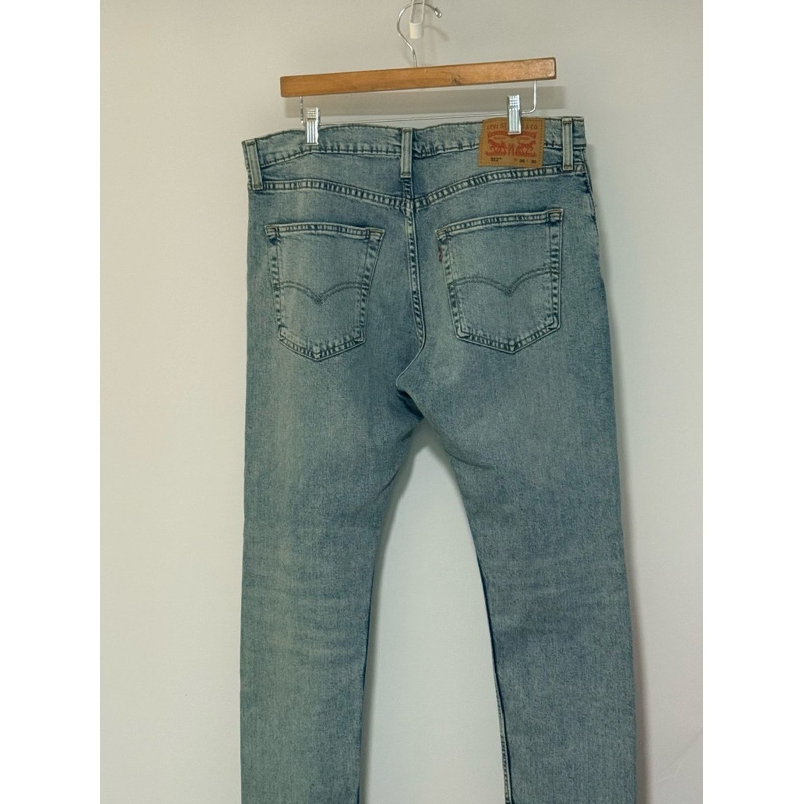 Levi's Levi's Light Blue Slim Straight Ripped Jeans Size US 36 / EU 52 - 9 Thumbnail