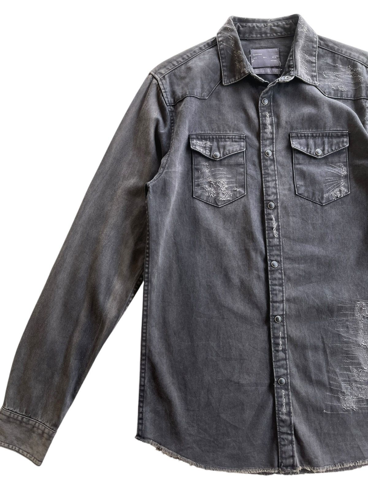 Zara Herren Zara Distressed Faded Shirt Size US S / EU 44-46 / 1 - 7 Thumbnail