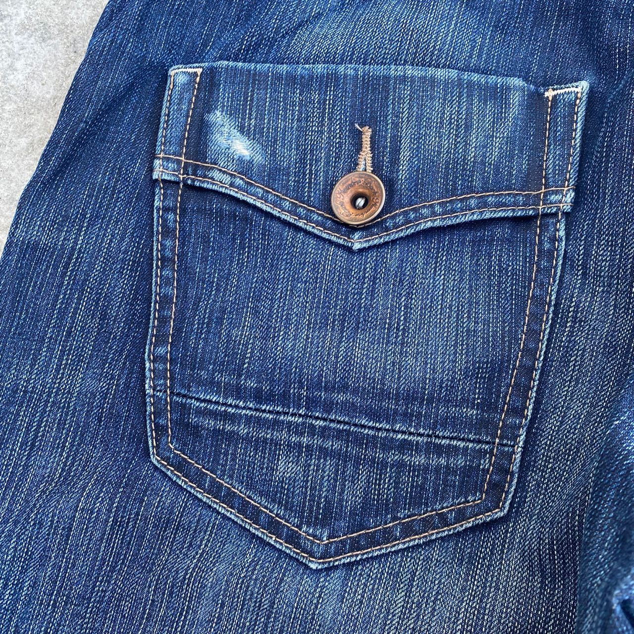 If Six Was Nine Vintage Back Number Black Label Distressed Denim Size US 32 / EU 48 - 13 Thumbnail