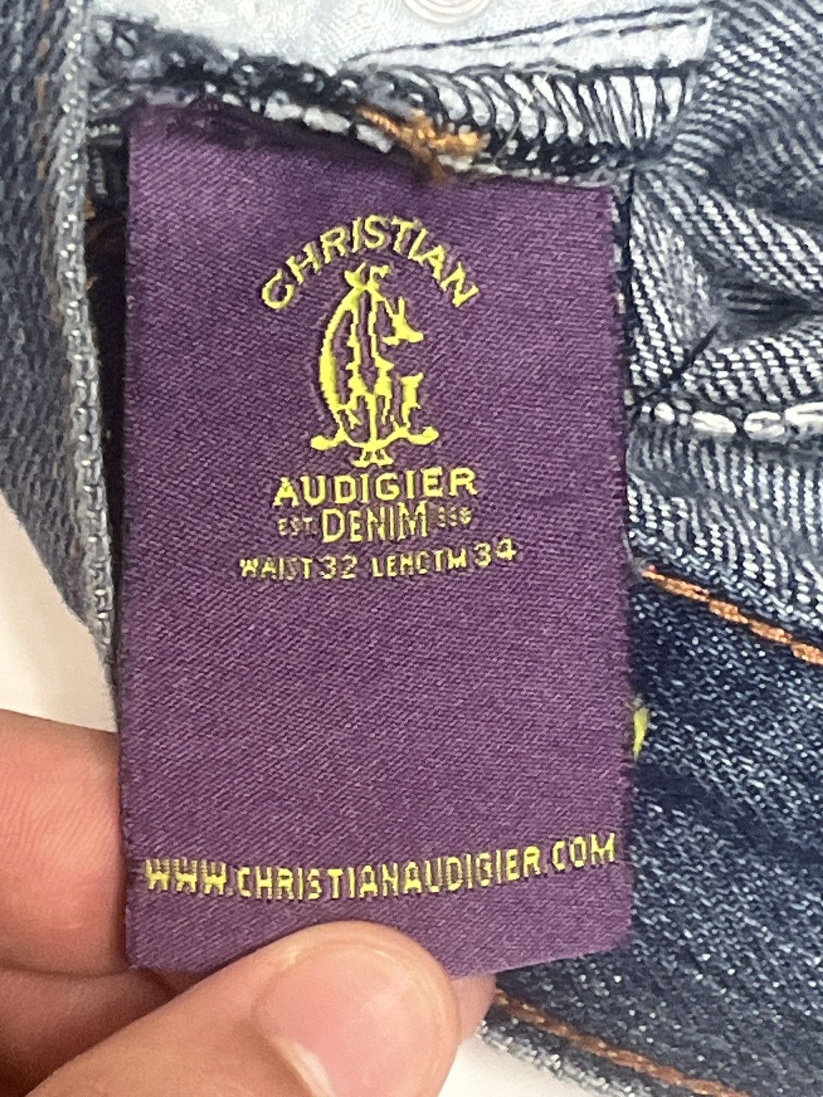 Christian Audigier × Ed Hardy × True Religion Christian Audigier Triple Skull Denim Size US 32 / EU 48 - 6 Thumbnail