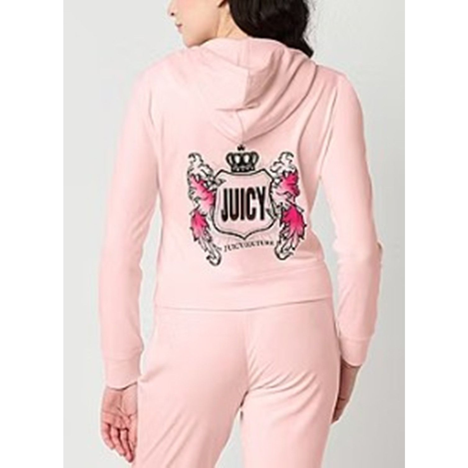Juicy Couture Juicy Couture Women's Juniors Hooded Track Suits Heart XL Size XL / US 12-14 / IT 48-50 - 1 Thumbnail