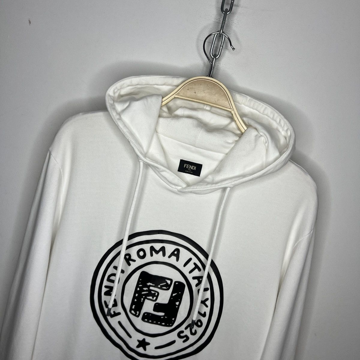 Fendi Fendi Roma x Joshua Vides Hoodie White Sweatshirt Size US L / EU 52-54 / 3 - 4 Thumbnail