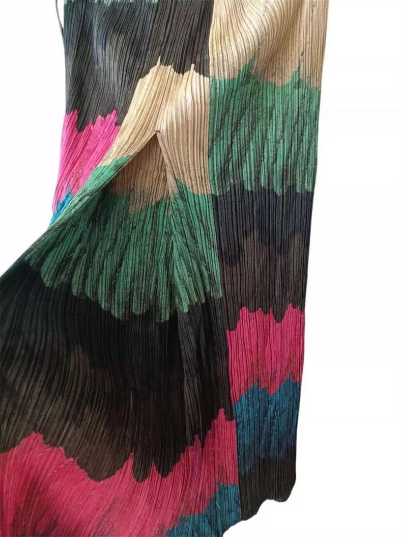 Issey Miyake Issey Miyake size:3 Peacock feather pleated skirt Size 42" / US 20 - 5 Thumbnail